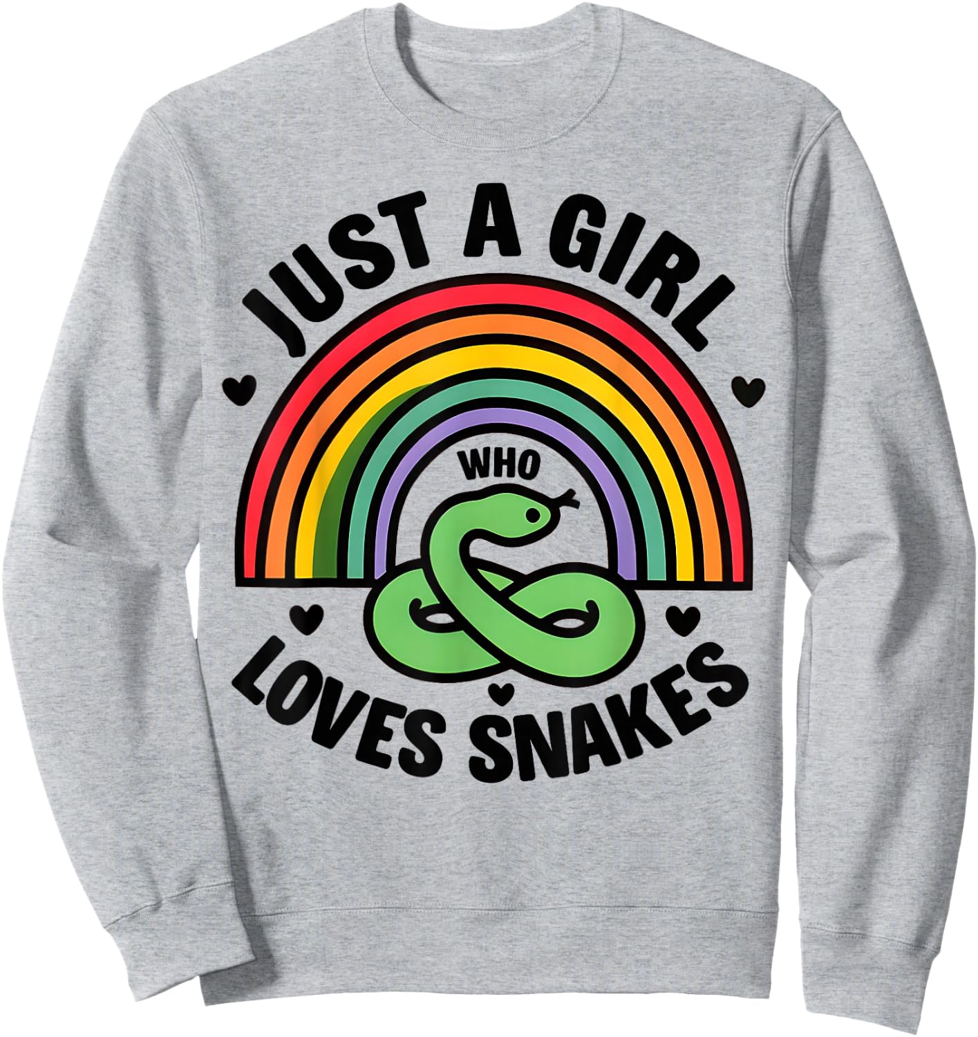 Girl Snake I Women Snake Lover I Snake Sweatshirt - Sweatshirt | Ash