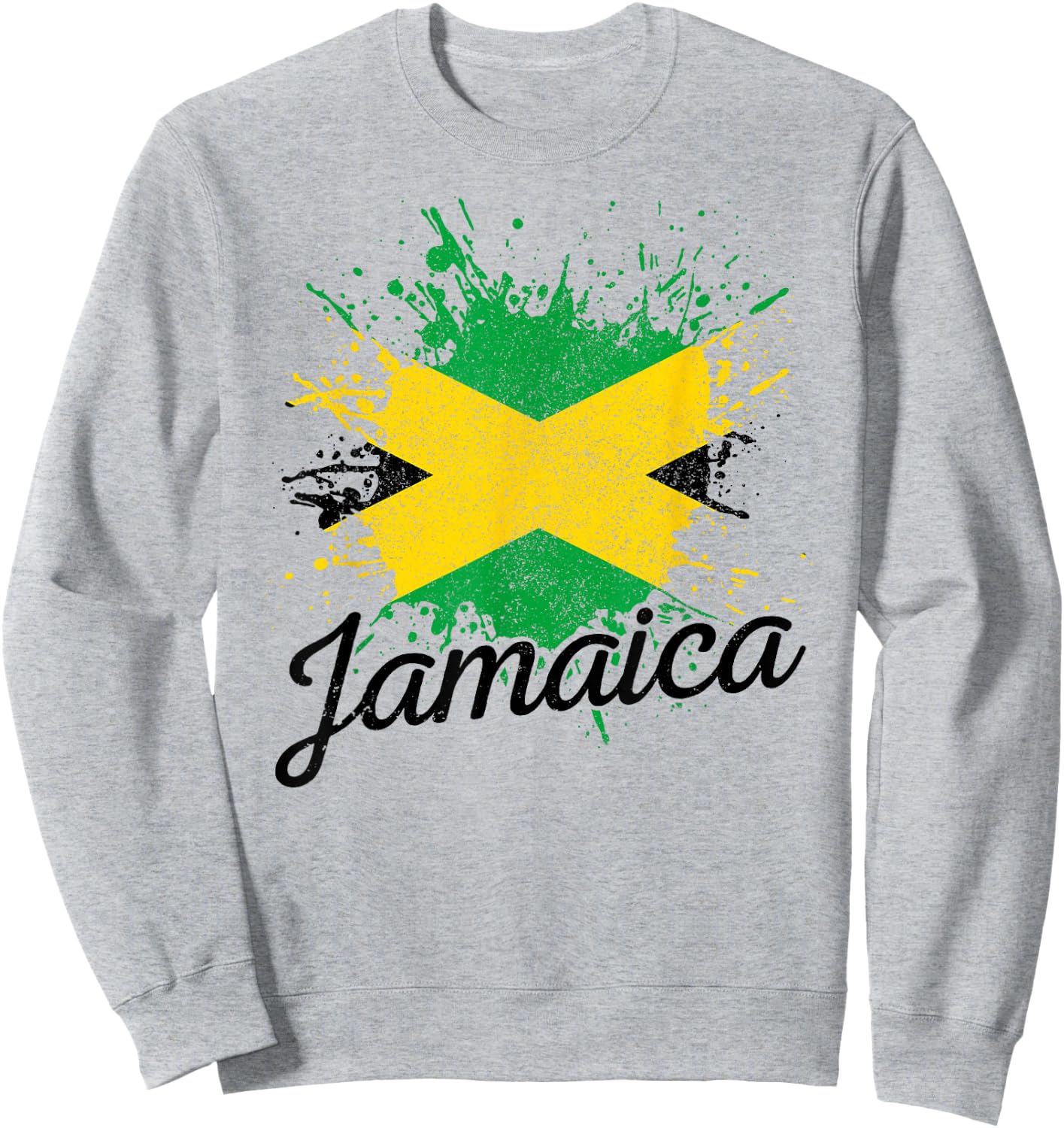 Flag Jamaica Pride Jamaica Vintage Sweatshirt - Sweatshirt | Ash