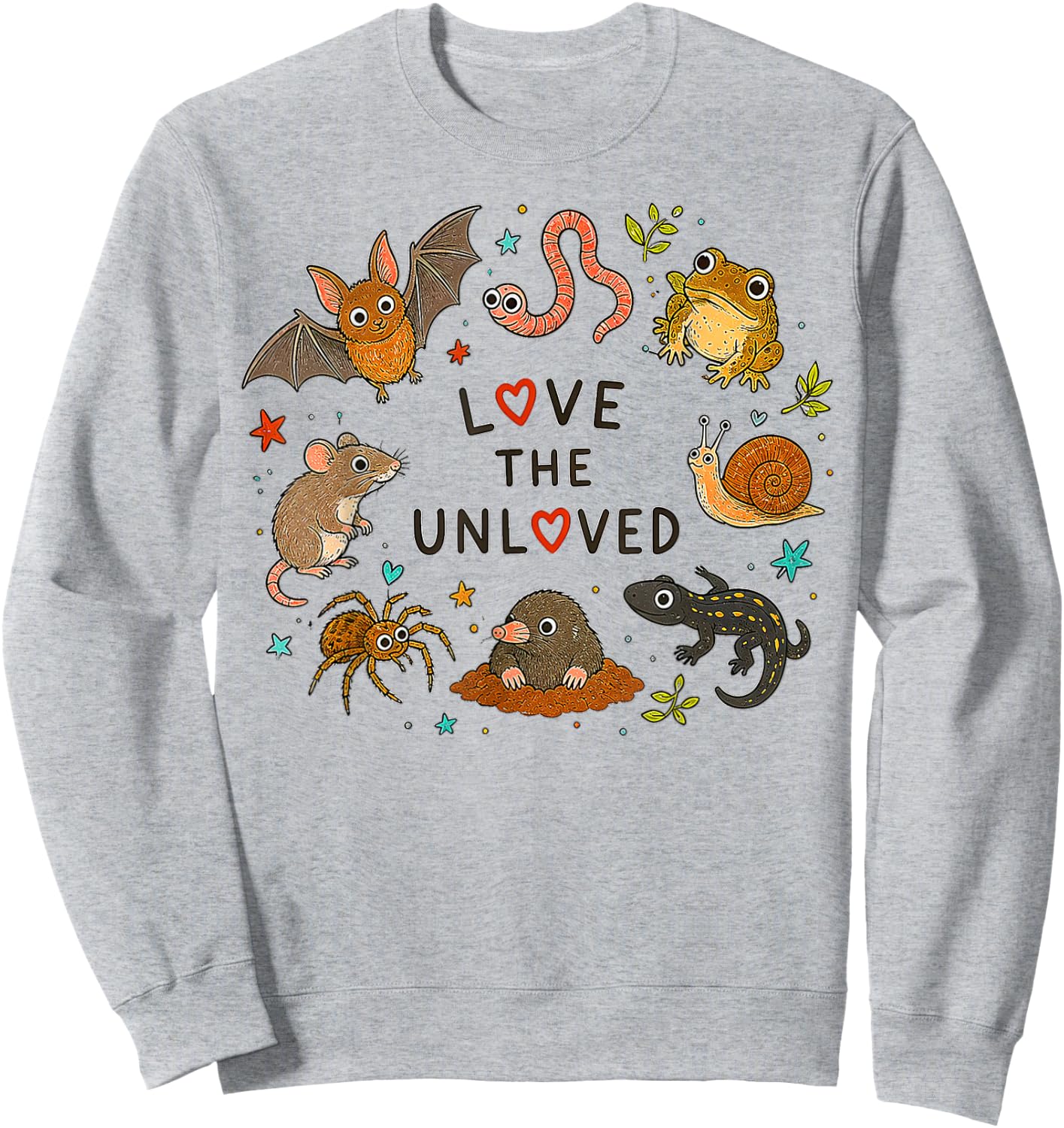 Love The Unloved, Cute Weird Animal Sweatshirt - Sweatshirt | Ash
