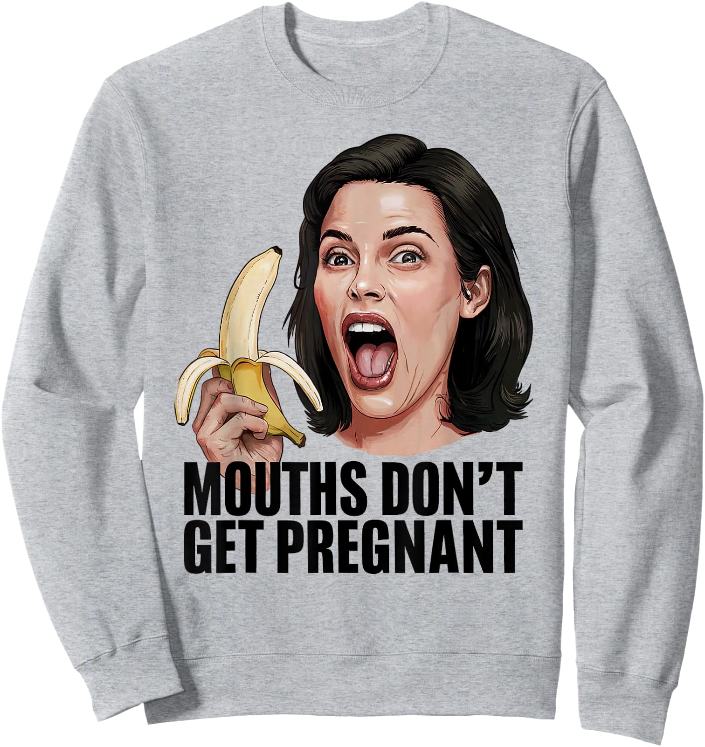 Münder Werden Nicht Schwanger Funny Meme Sweatshirt - Sweatshirt | Ash