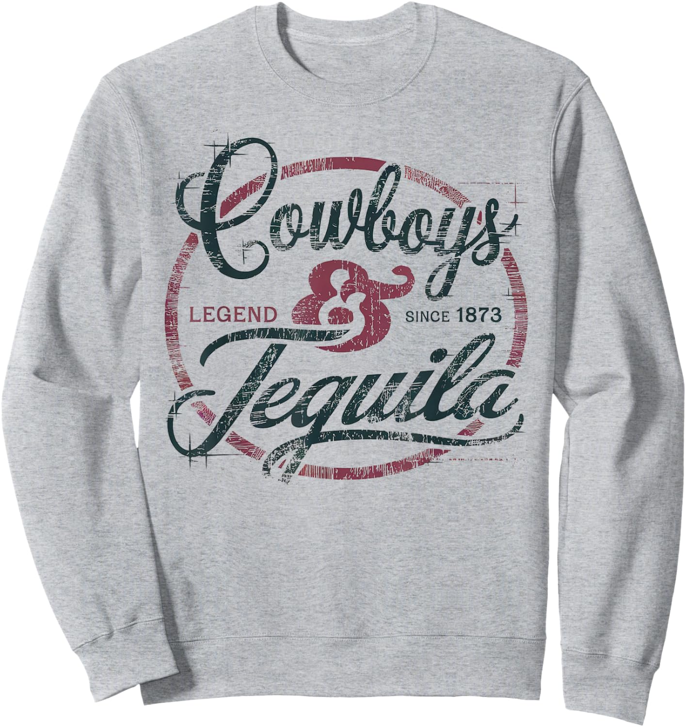 Cowboys And Tequila Lovers Funny Cinco de Mayo Best Tequila Sweatshirt - Sweatshirt | Ash