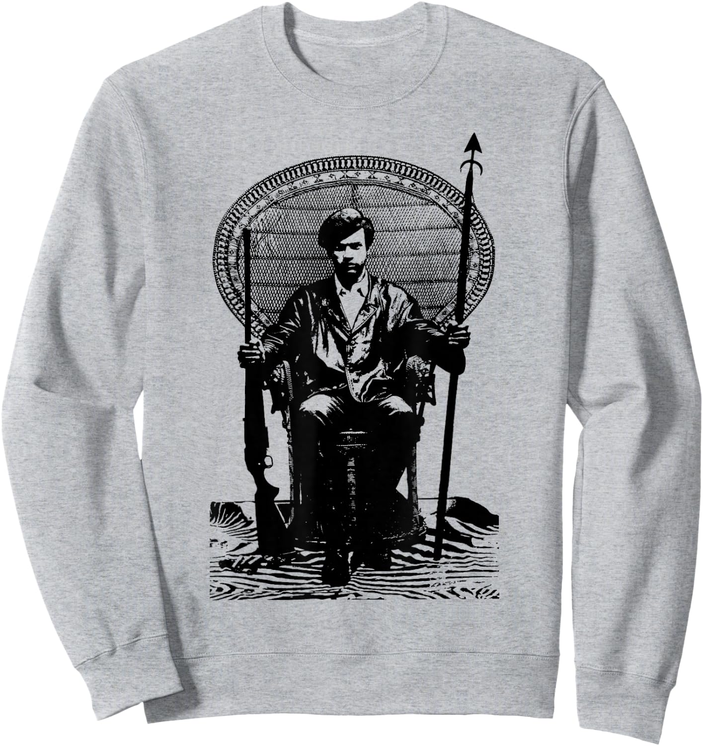 BPP Vintage Black History Self Defense Black Panthers Party Small Sweatshirt - Sweatshirt | Ash