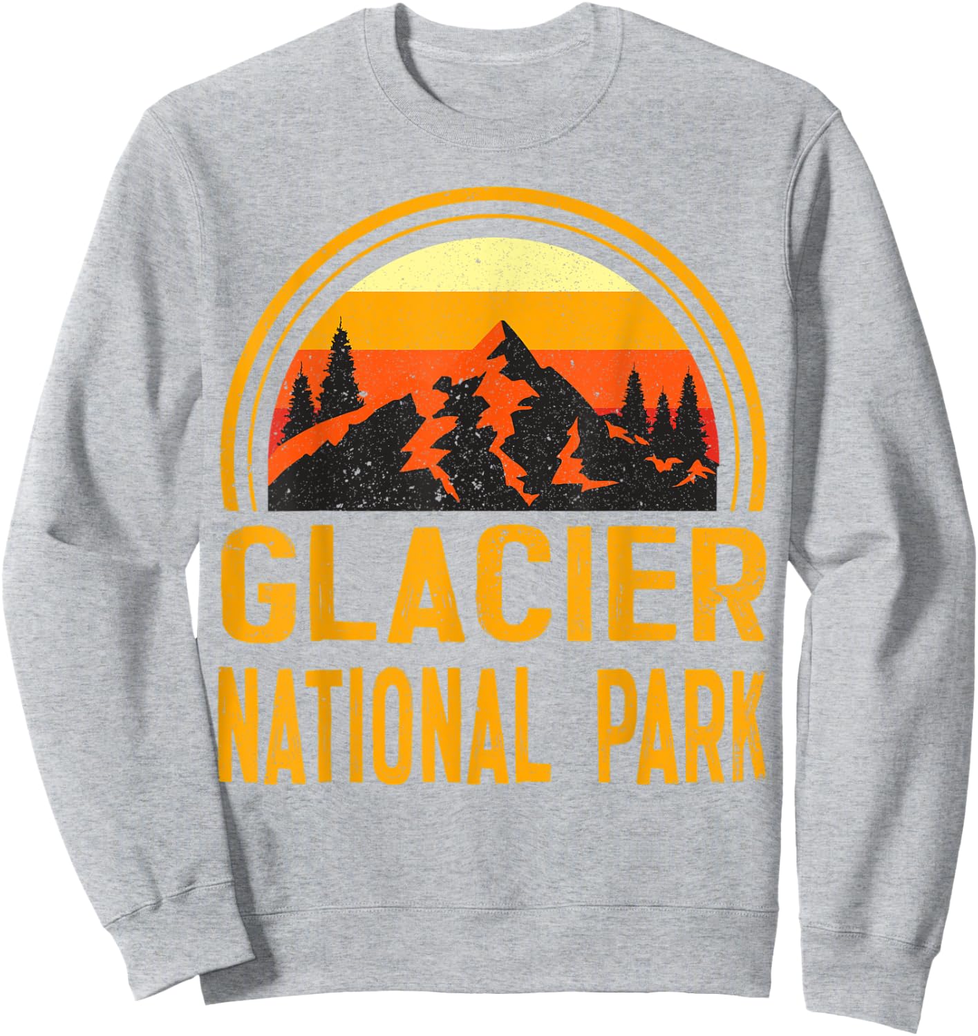 Glacier National Park Sweatshirt - Sweatshirt | Ash
