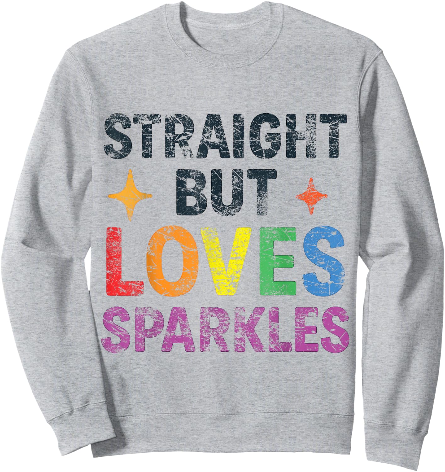 Ally AF Straight Ally LGBTQIA+ Vintage Sweatshirt - Sweatshirt | Ash