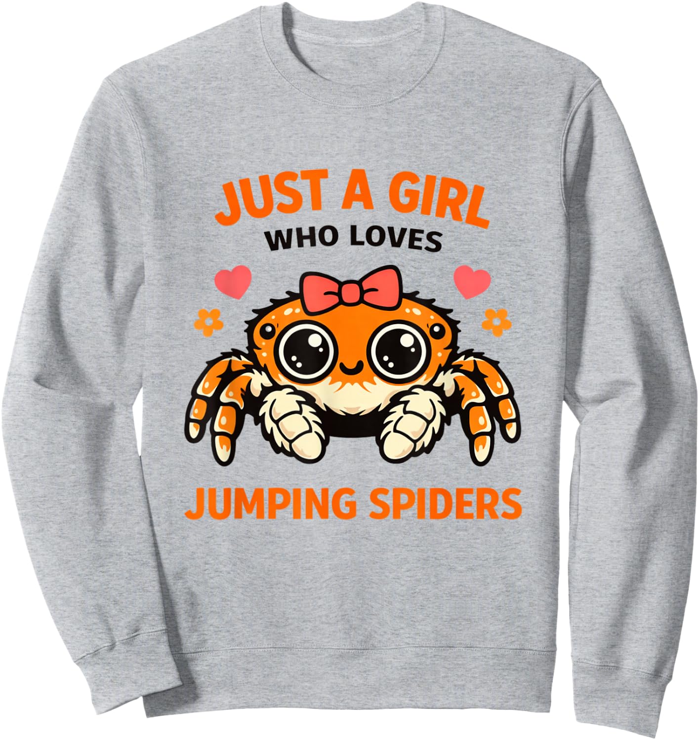 Phidippus Regius Jumping Spider Exotic Pet Lover Keeper Sweatshirt - Sweatshirt | Ash