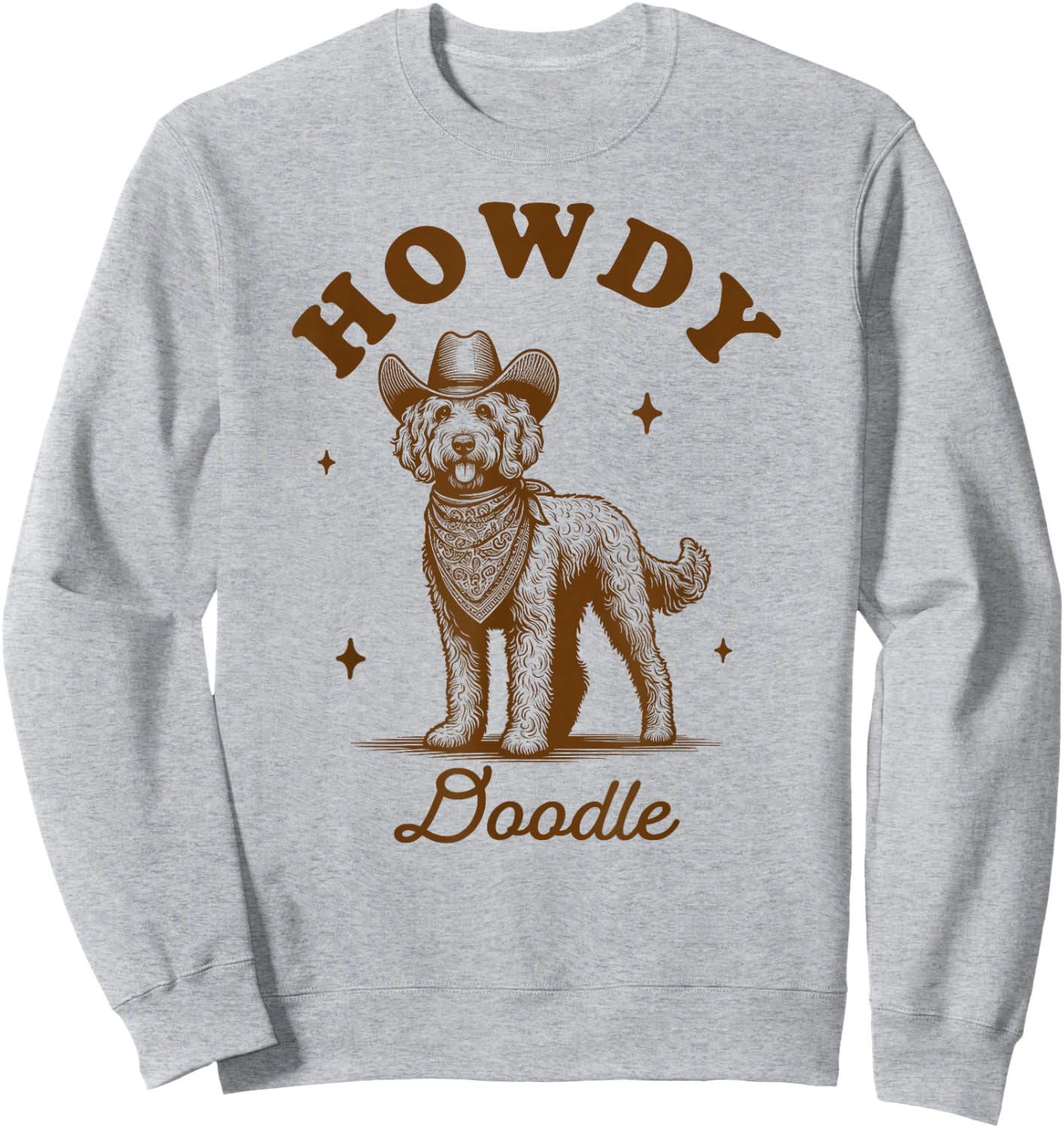 Doodle Mom Doodle Lover Vintage Western Life Howdy Doodle Sweatshirt - Sweatshirt | Ash