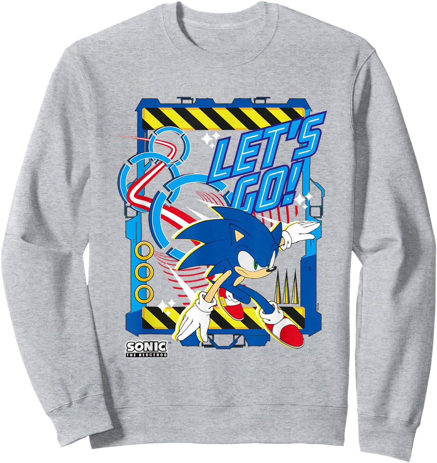 Sonic The Hedgehog Let's Go! Epic Obstacle Run Heroic Poster Sweatshirt - Sweatshirt | Ash