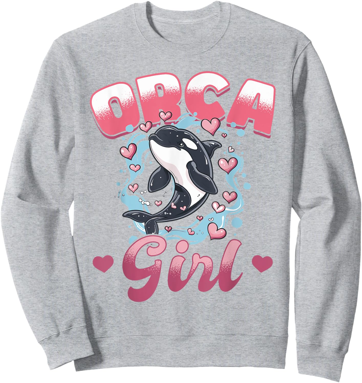 Funny Orca Animal Orca Girl Sweatshirt - Sweatshirt | Ash