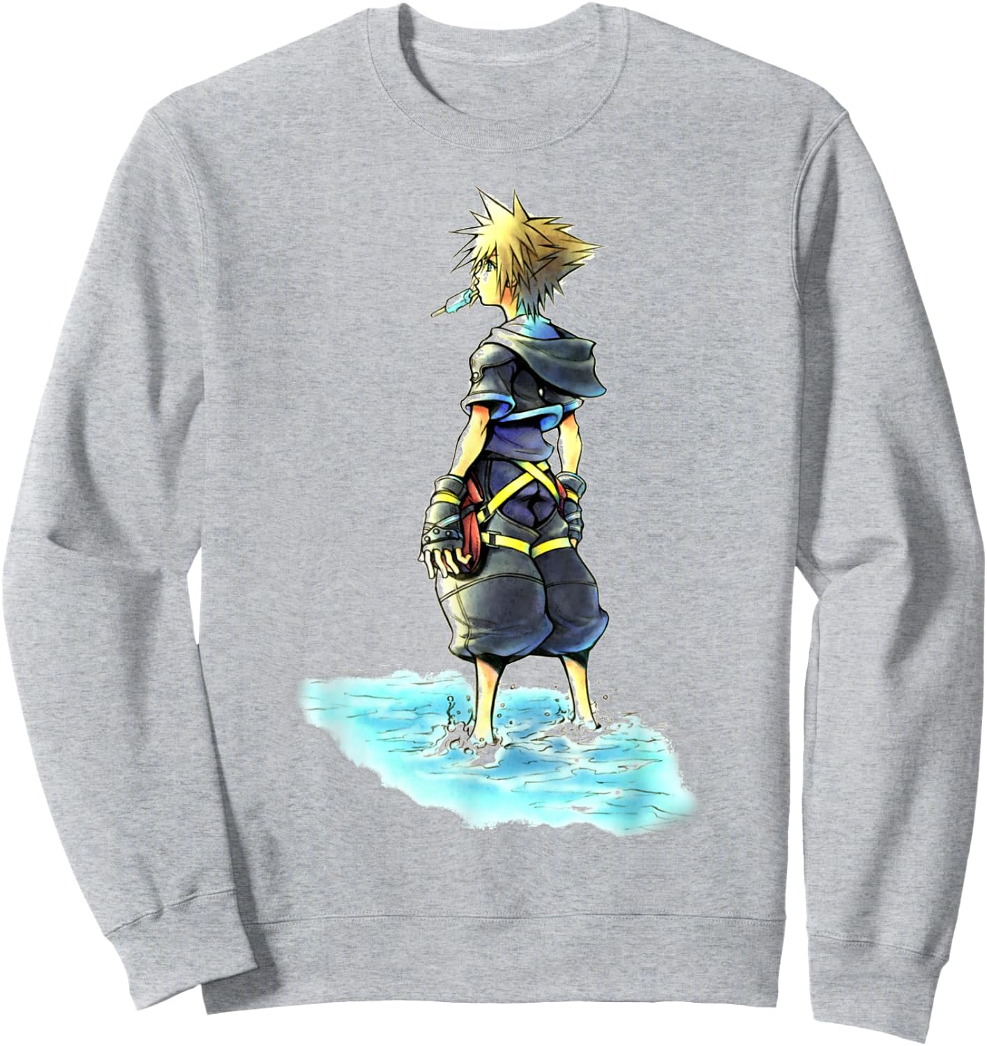 Disney Kingdom Hearts Sora Sea Salt Ice Cream Sketch Sweatshirt - Sweatshirt | Ash