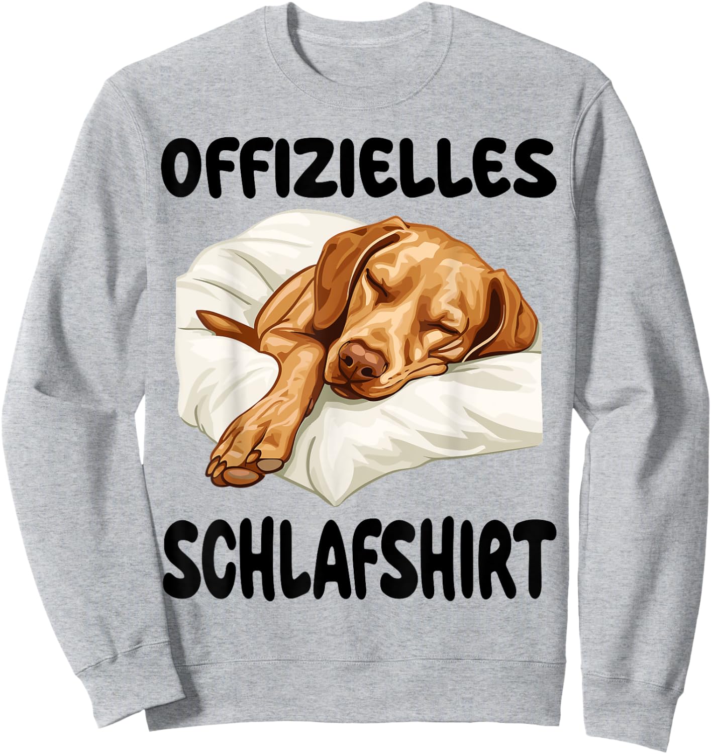 Funny Magyar Vizsla Official Sleep Shirt Nightdress , White Sweatshirt - Sweatshirt | Ash