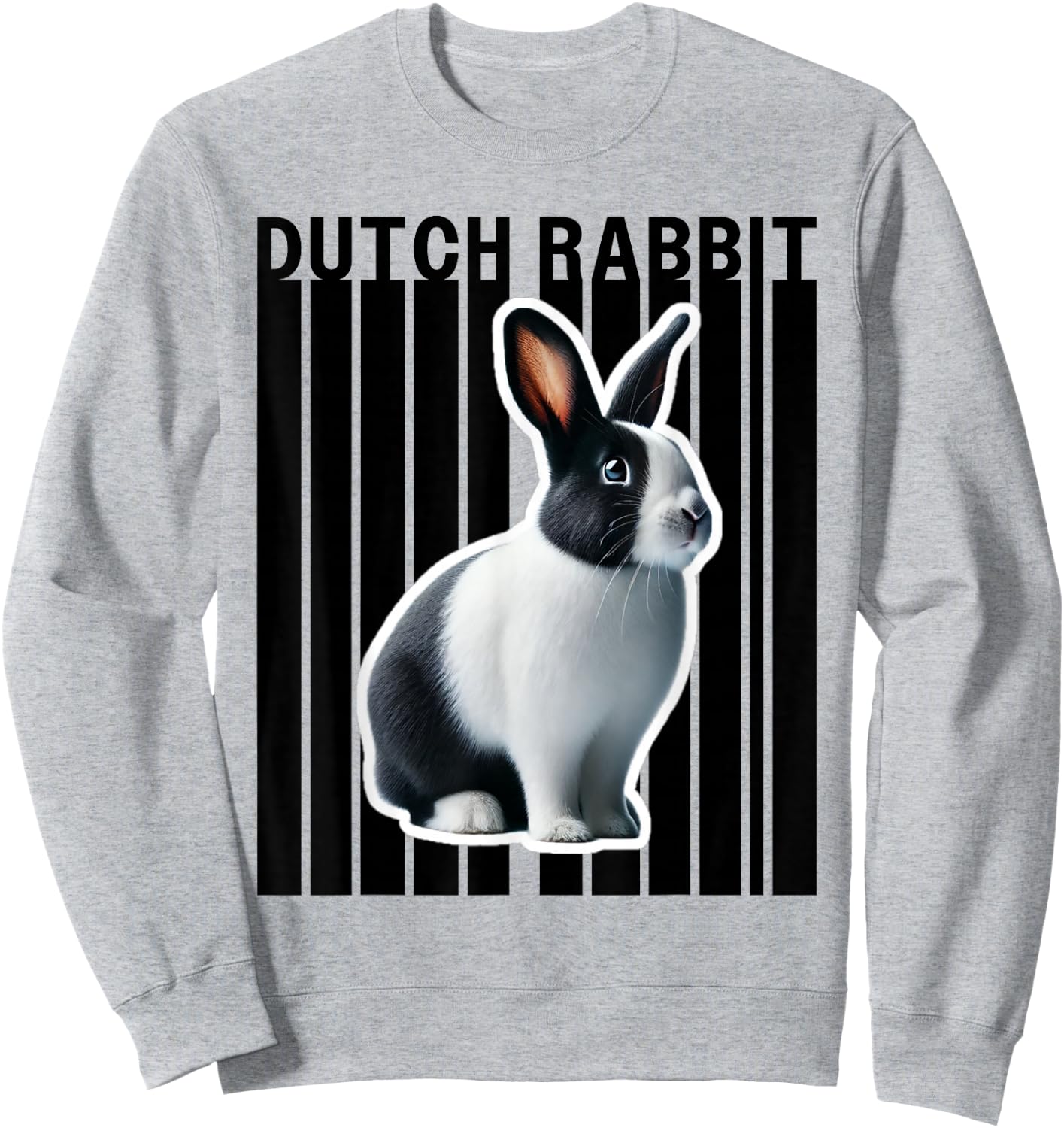 Dutch Rabbit Lovers Cute Bunny Sweatshirt - Sweatshirt | Ash
