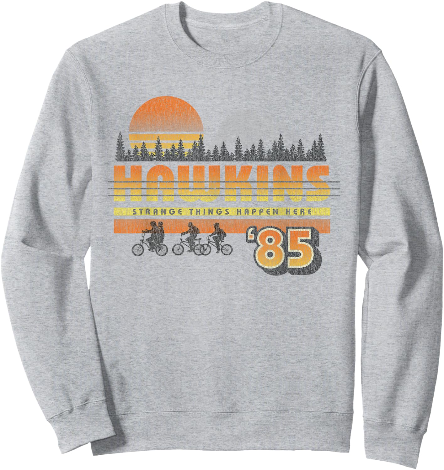 Stranger Things Hawkins Retro 85 , white, S Sweatshirt - Sweatshirt | Ash