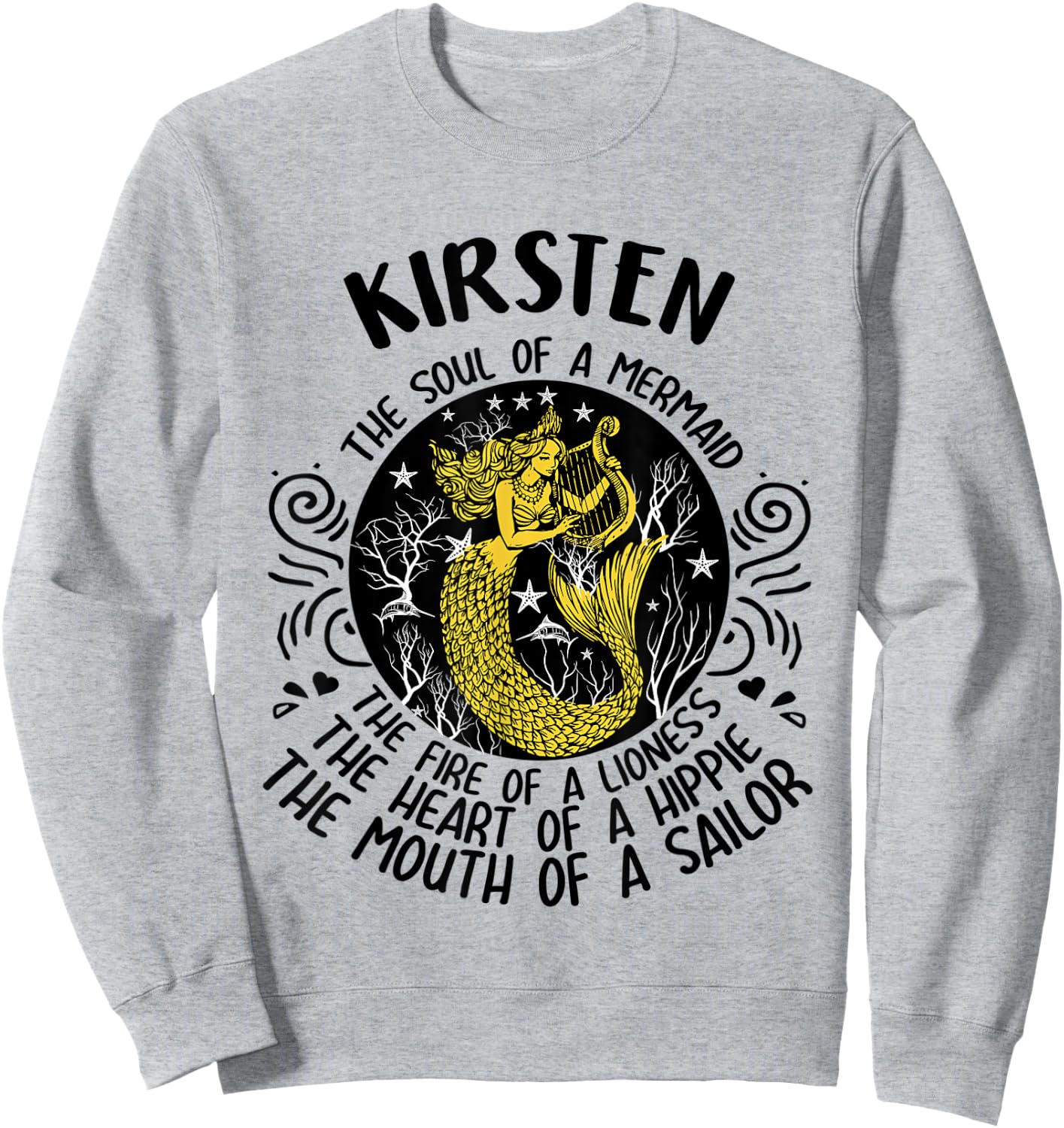 KIRSTEN The Soul Of A Mermaid personalized 5t7t Sweatshirt - Sweatshirt | Ash