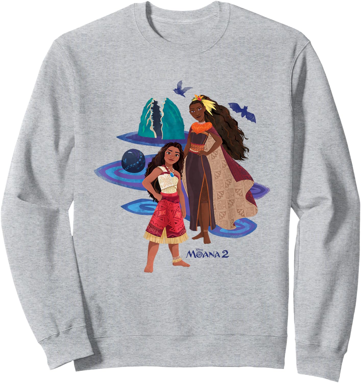 Disney Moana 2 Matangi Mysterious Oceania Group Shot , white, S Sweatshirt - Sweatshirt | Ash