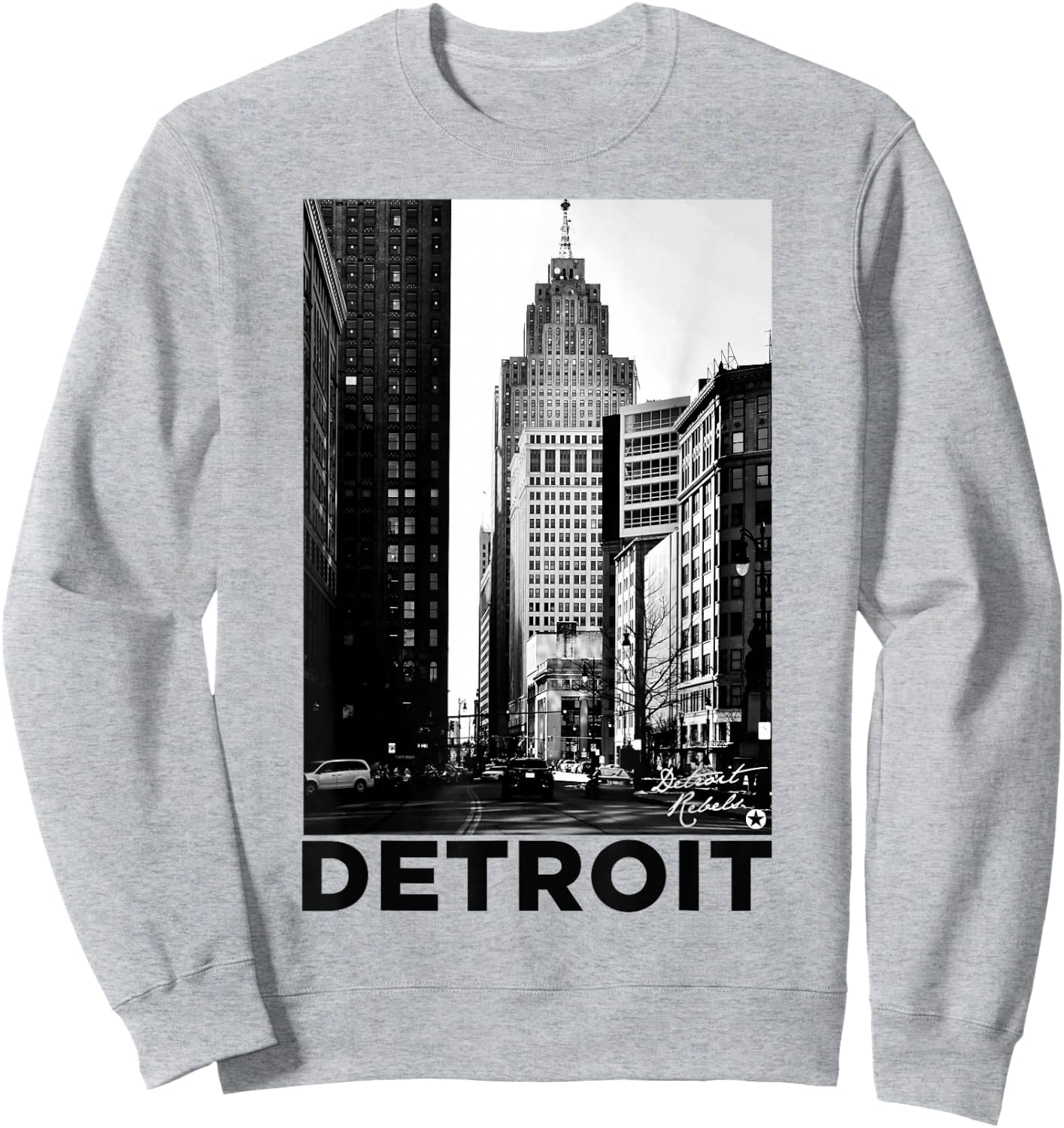 Detroit by Detroit Rebels Brand Detroit Apparel Sweatshirt - Sweatshirt | Ash