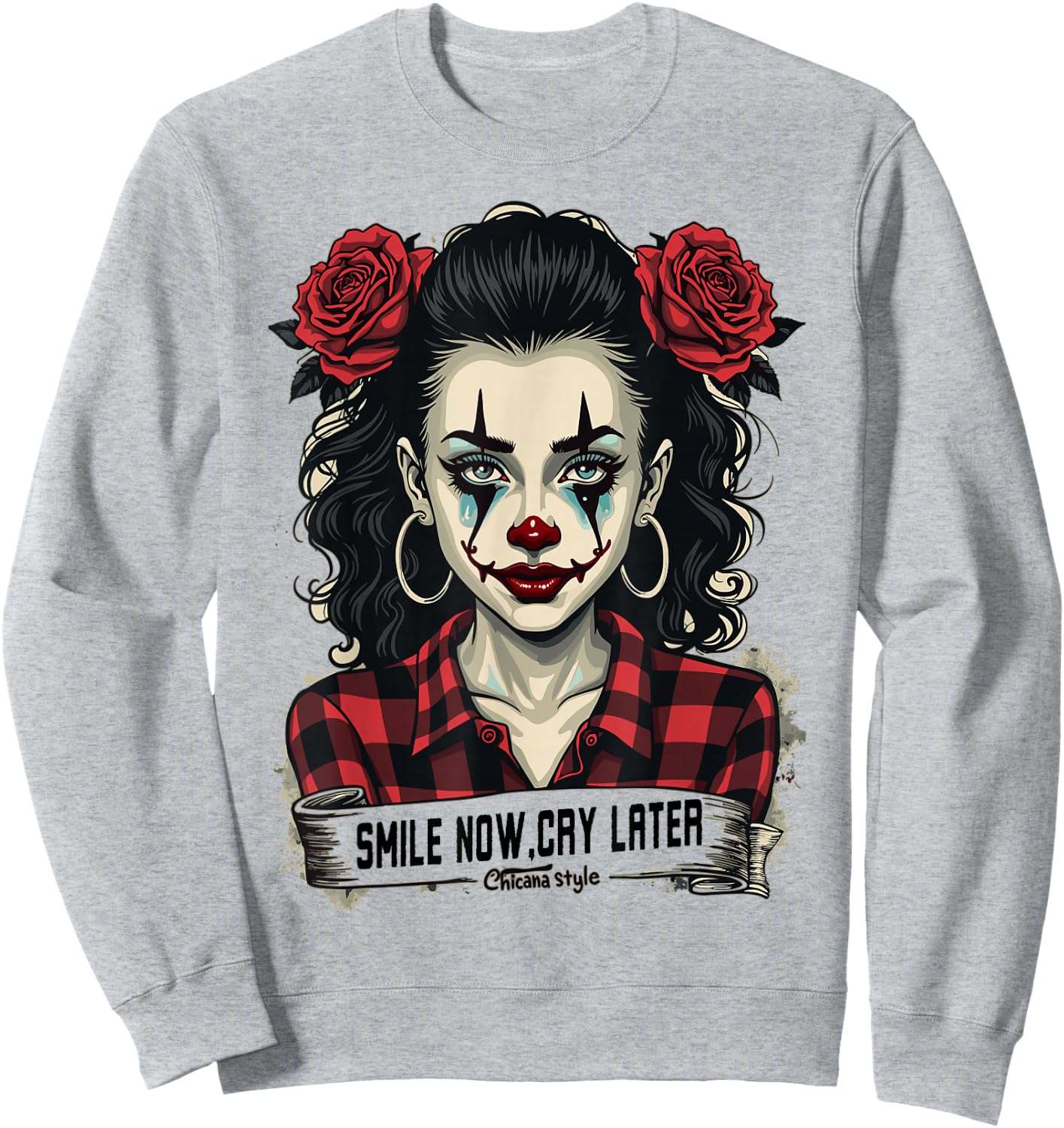 Chicana Style Sweatshirt - Sweatshirt | Ash