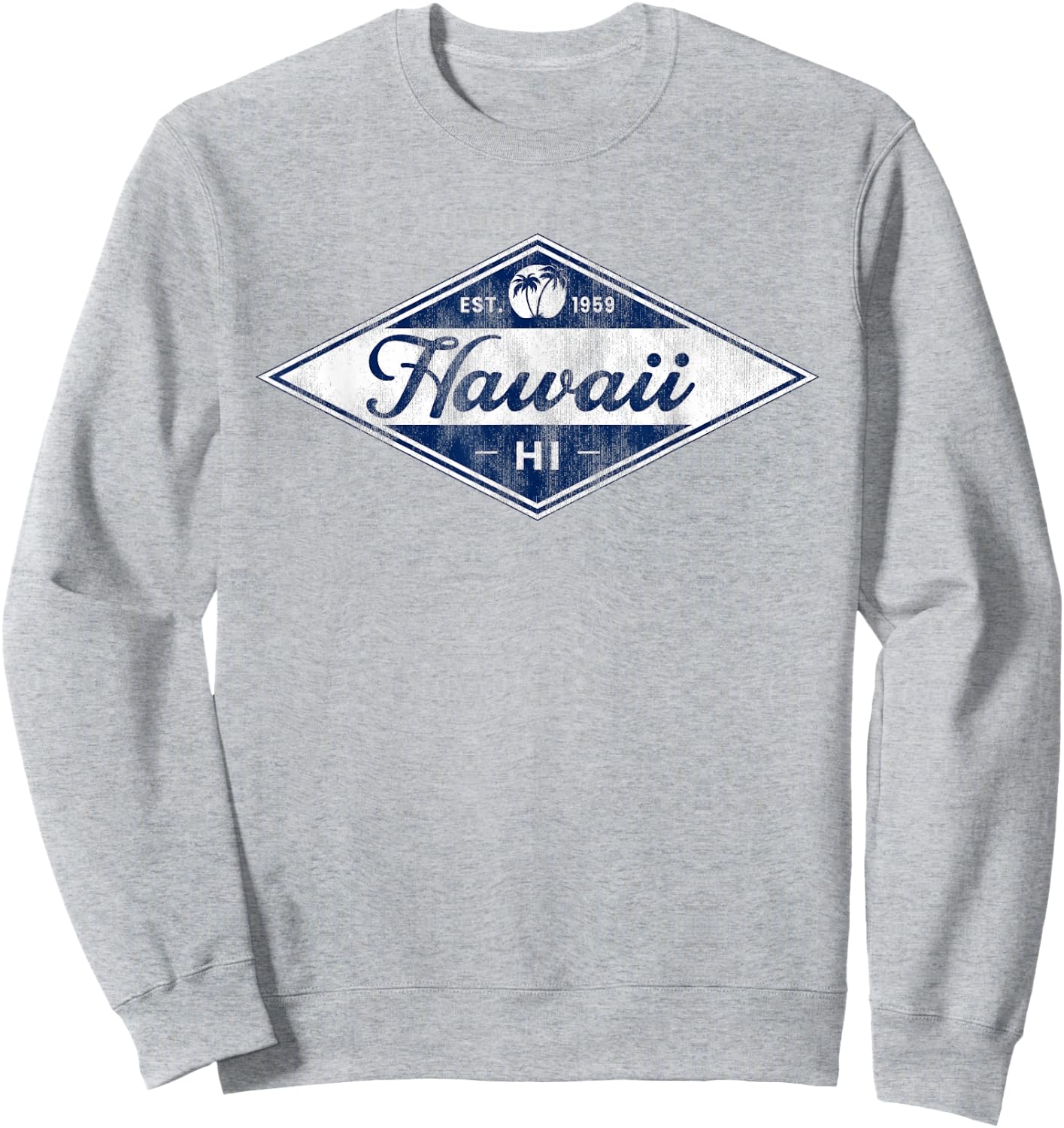 Vintage Hawaii Palm Trees Retro Hawaiian Souvenir Women Sweatshirt - Sweatshirt | Ash