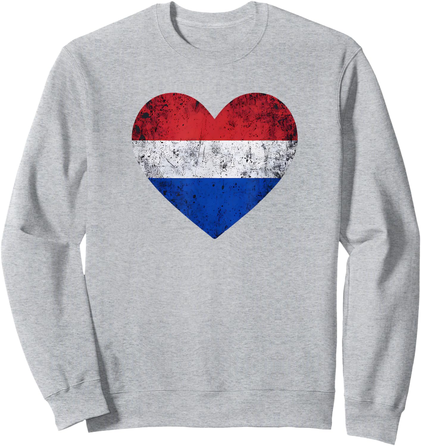 Pays-Bas Patriotiques Drapeau Néerlandais Cœur d'Amour Sweatshirt - Sweatshirt | Ash