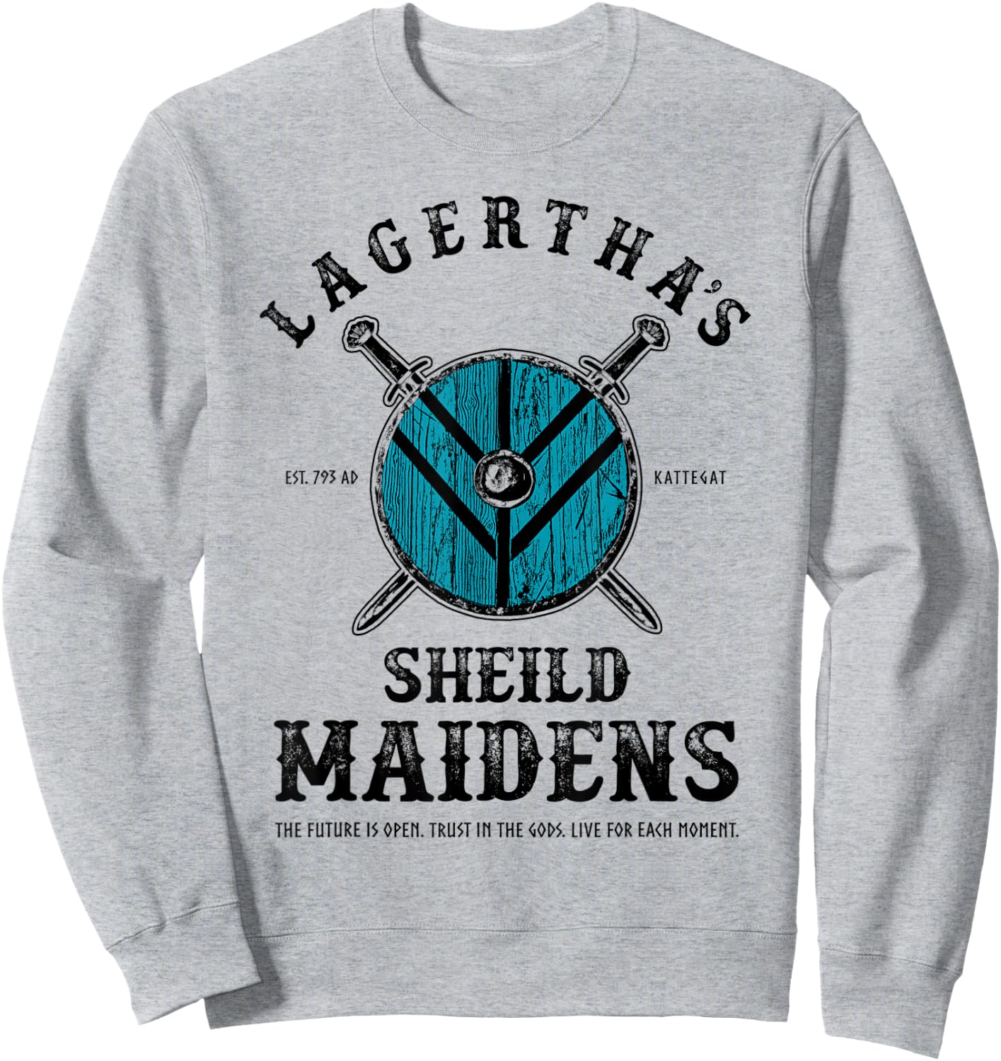 Lagertha's Shield Maidens - Viking Warrior Shieldmaiden Sweatshirt - Sweatshirt | Ash