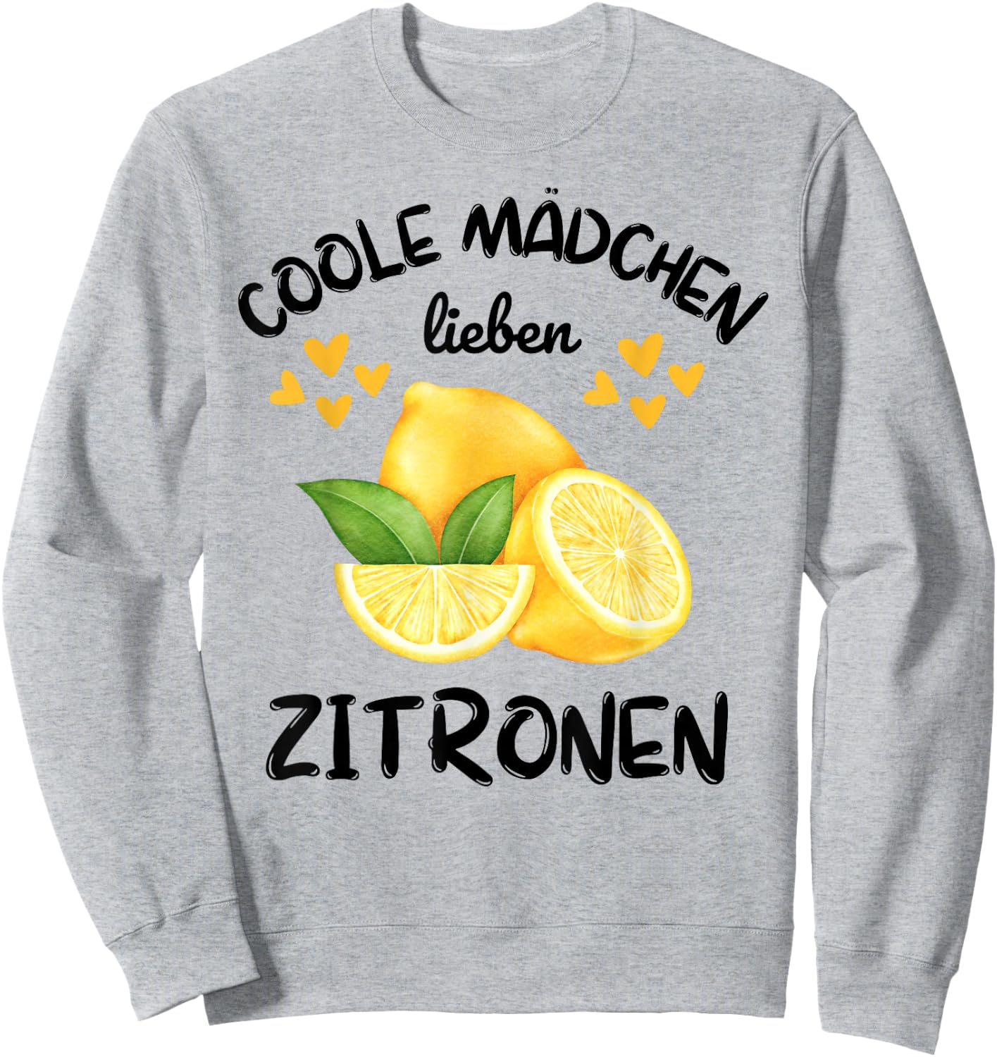 Summer Cool Girls Love Lemon , White Sweatshirt - Sweatshirt | Ash