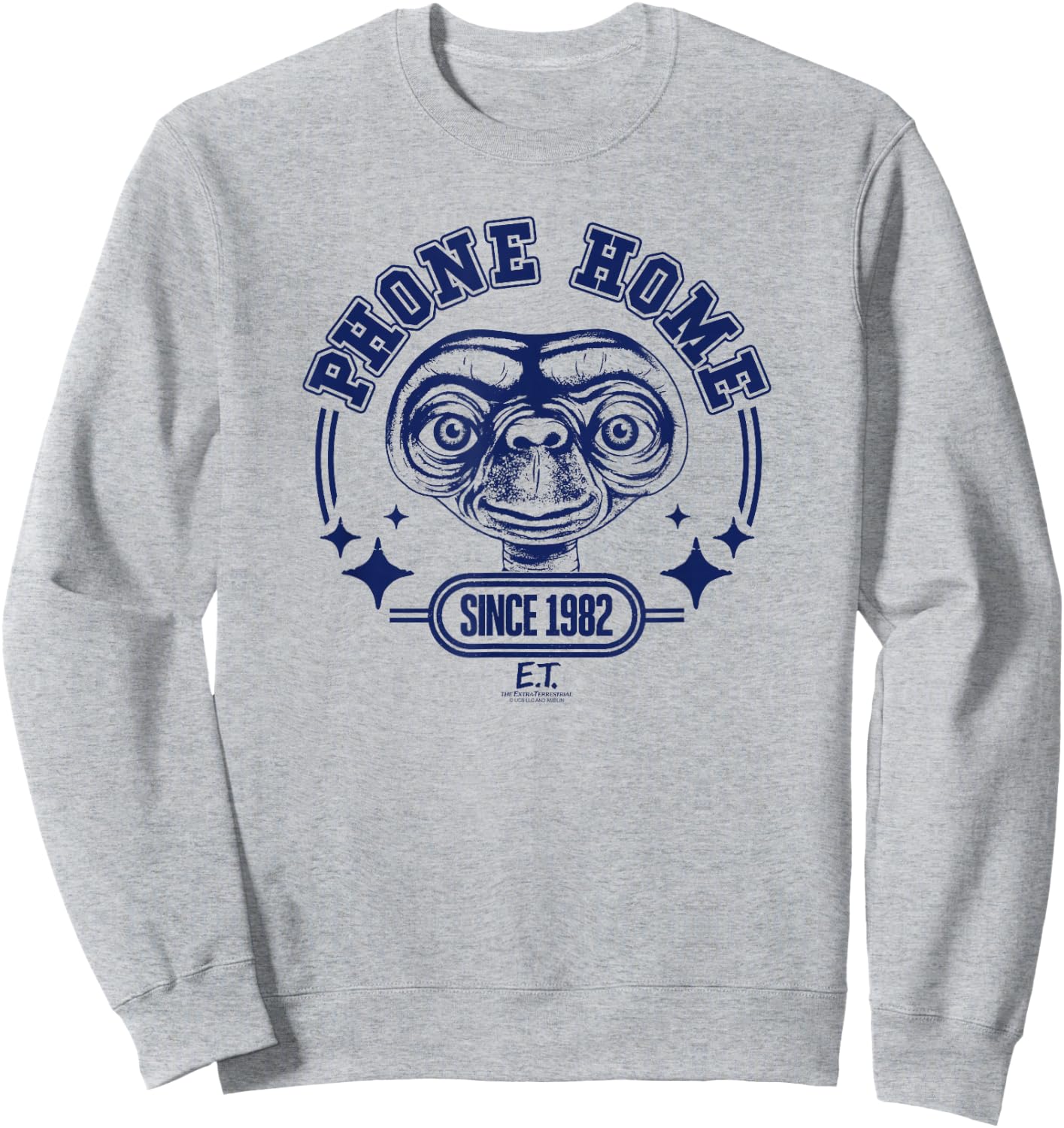 E.T. Phone Home Since 1982 Big Face Sweatshirt - Sweatshirt | Ash