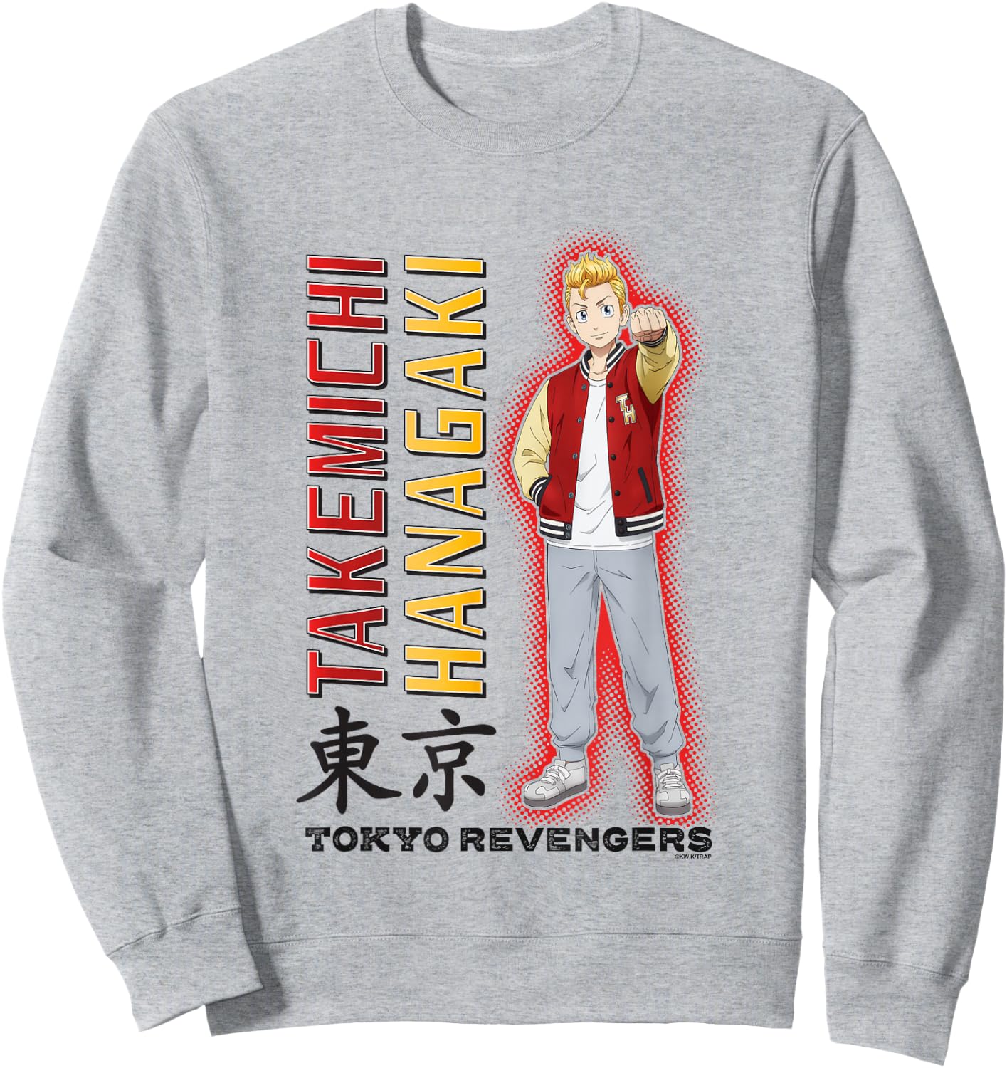 Tokyo Revengers Takemichi Hanagaki Mic Drop Sweatshirt - Sweatshirt | Ash