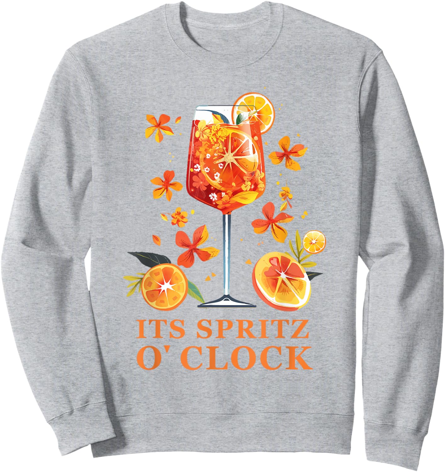 Its Spritz O Clock Aperrollin Outfit for Cocktail Sayings , White, S Sweatshirt - Sweatshirt | Ash