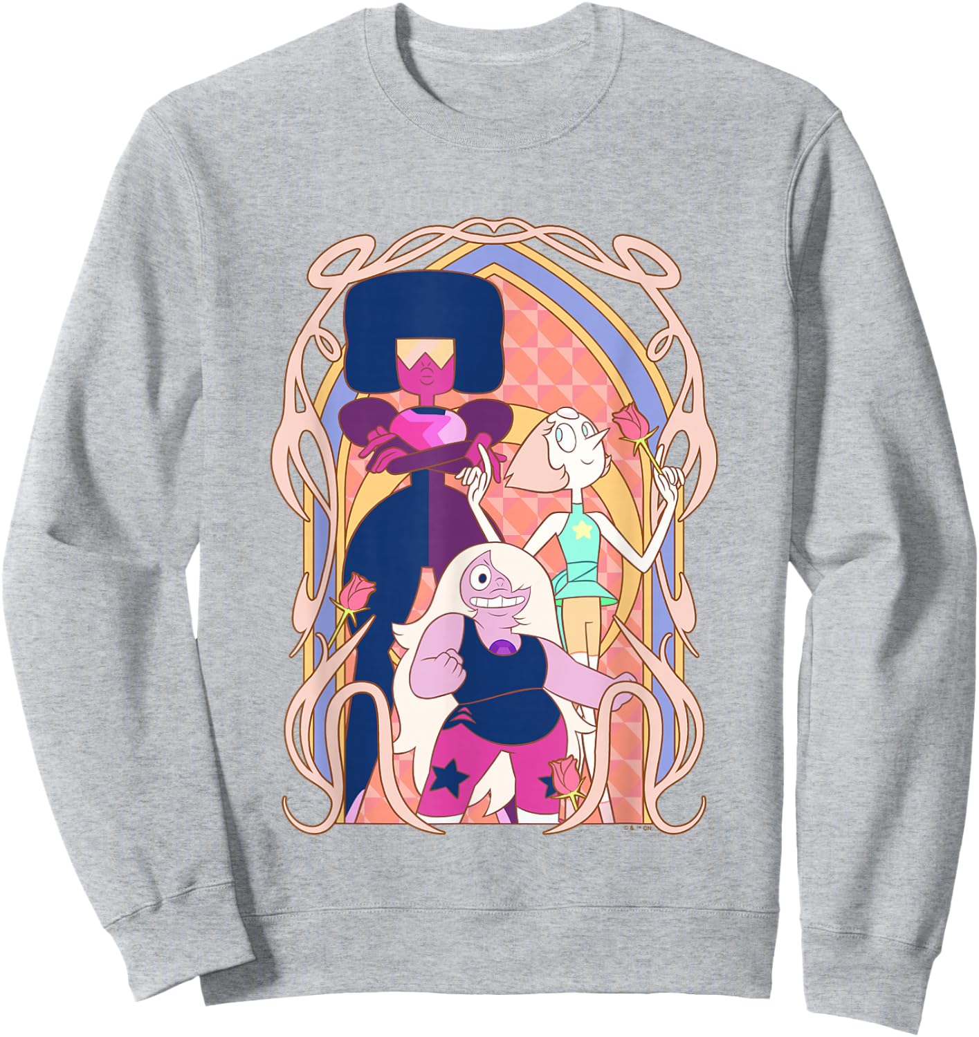 Steven Universe Crystal Gems Nouveau Portrait Sweatshirt - Sweatshirt | Ash