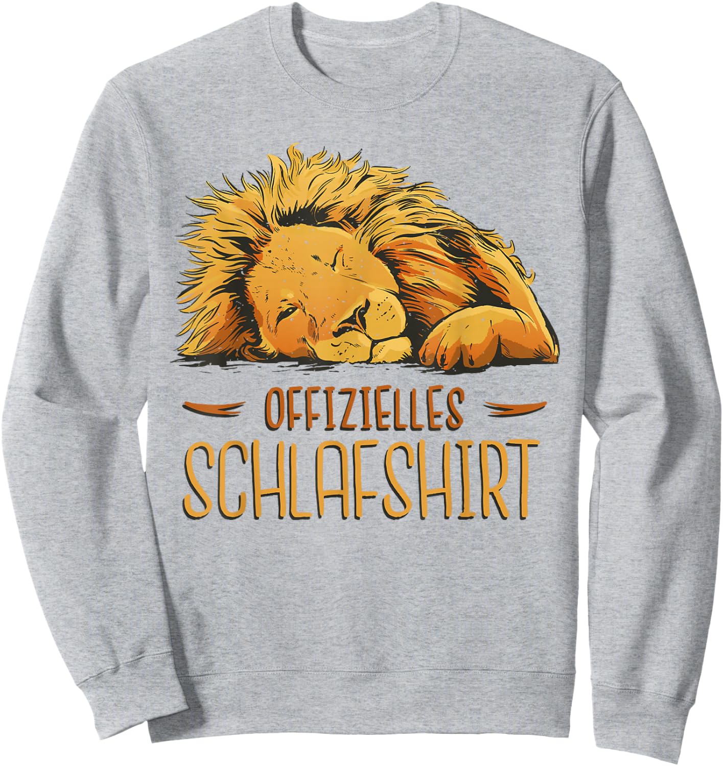 Schlafshirt Schlafanzug Tier Pyjama Nachthemd Offizielles Löwe Schlafshirt Damen Kurzarm -Kinder, Herren, Damen Weiß S Sweatshirt - Sweatshirt | Ash