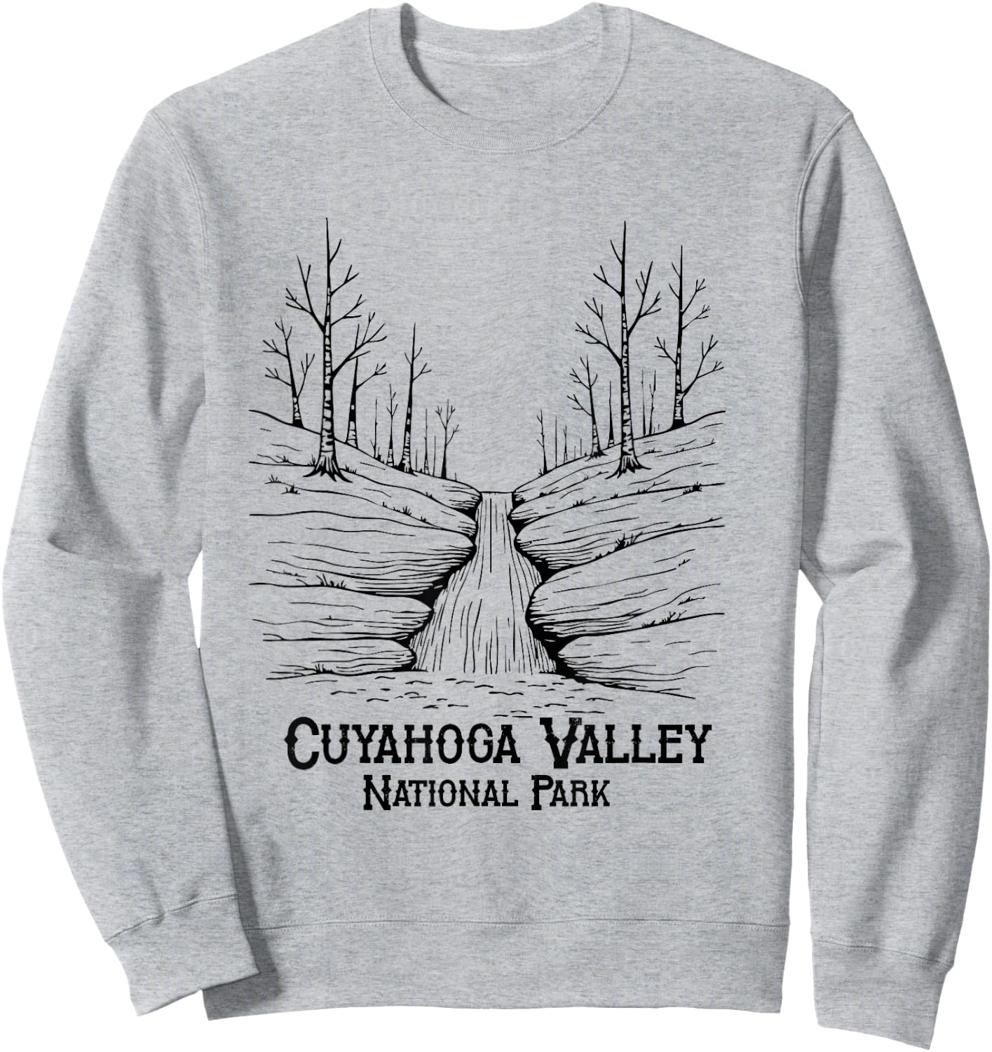 Cuyahoga Valley National Park Souvenir Ohio Cleveland Akron Sweatshirt - Sweatshirt | Ash