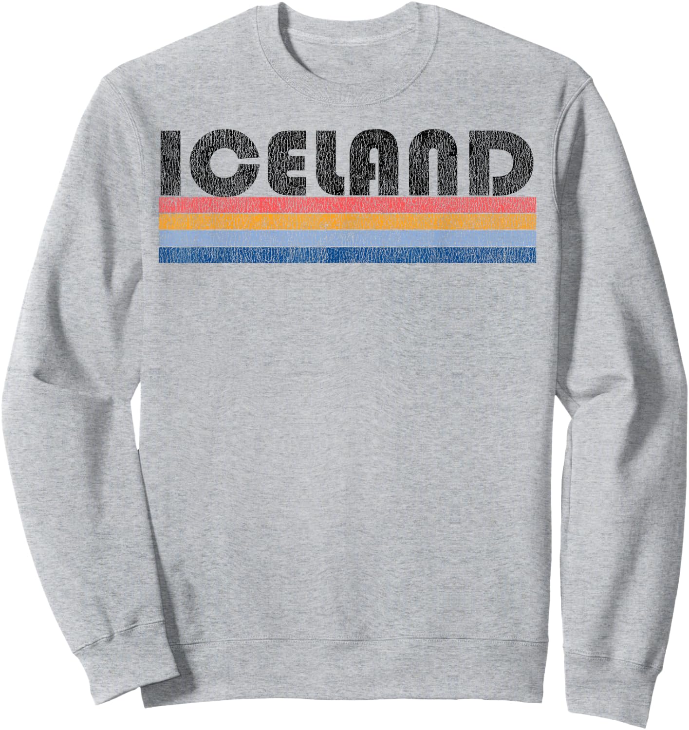 Vintage 1980s Style Iceland Sweatshirt - Sweatshirt | Ash