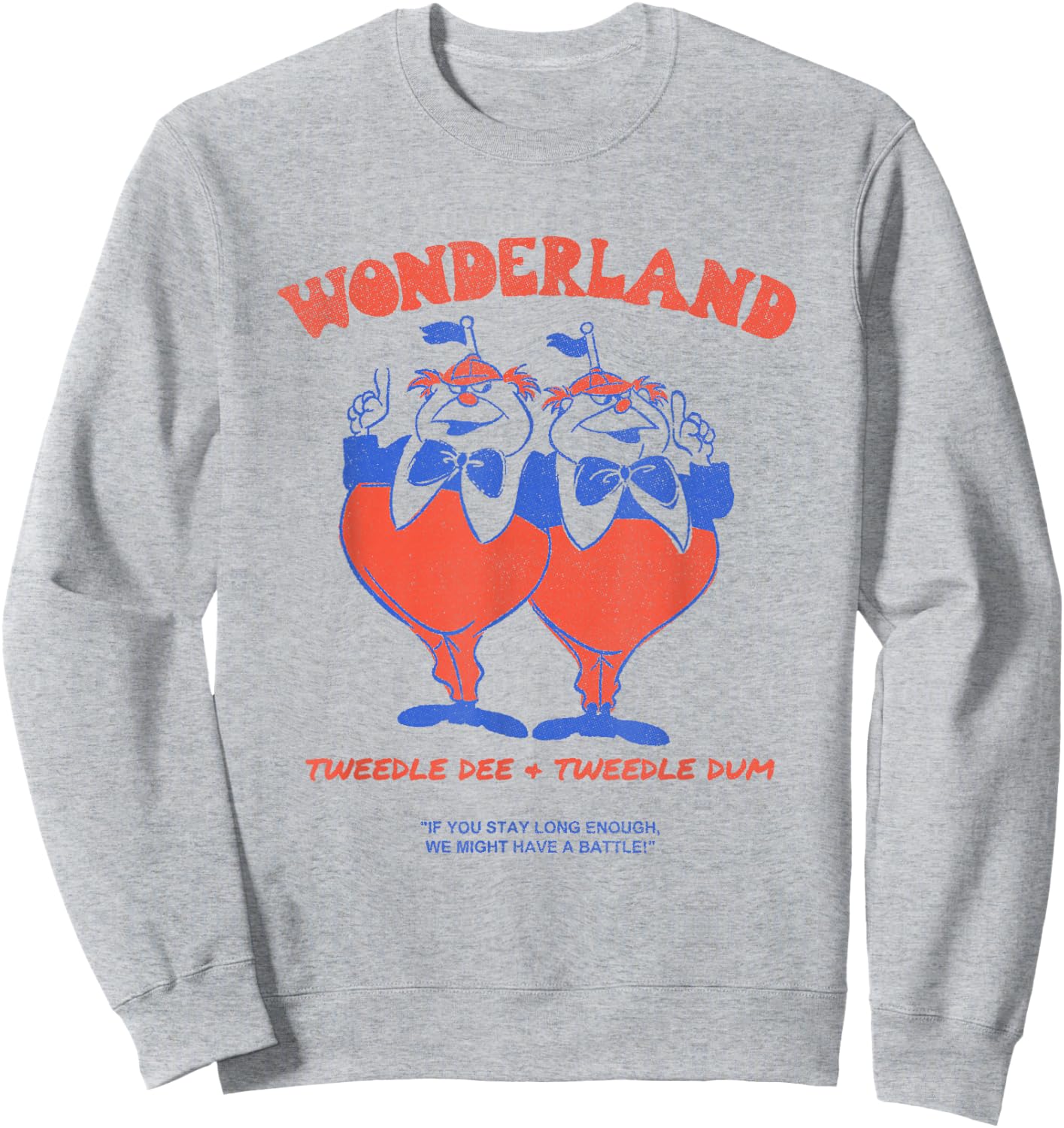 Disney Alice in Wonderland Tweedle Dee & Tweedle Dum Sweatshirt - Sweatshirt | Ash