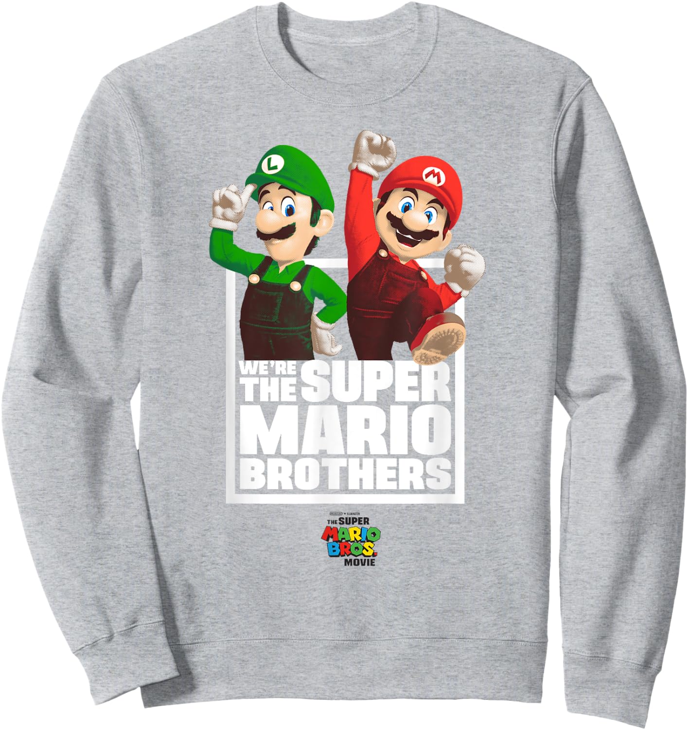 The Super Mario Bros. Movie The Super Mario Bros. Portrait , blue Sweatshirt - Sweatshirt | Ash