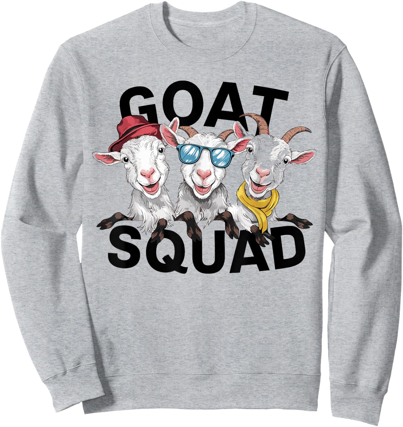 Goat Squad for Goat Lover Shirt | Kids Goat Sweatshirt - Sweatshirt | Ash