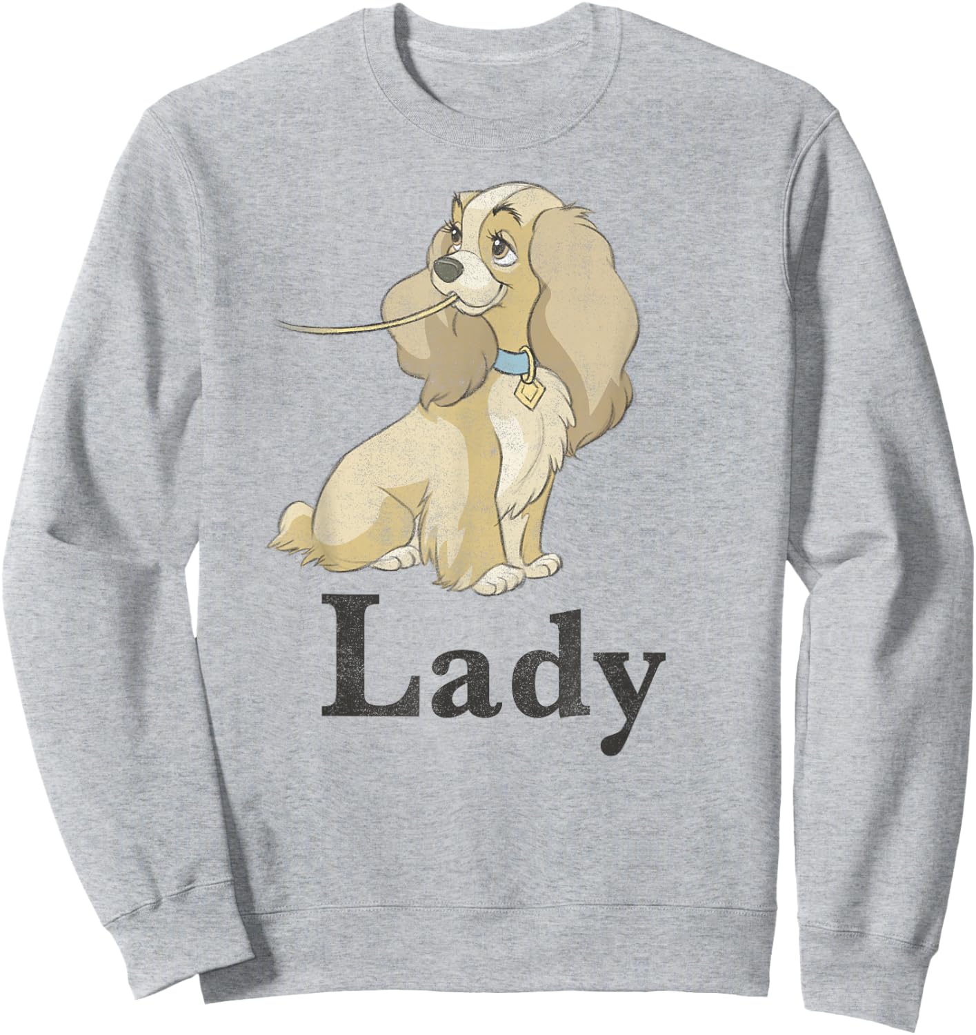 Disney Lady and The Tramp Spaghetti Lady Couples Sweatshirt - Sweatshirt | Ash