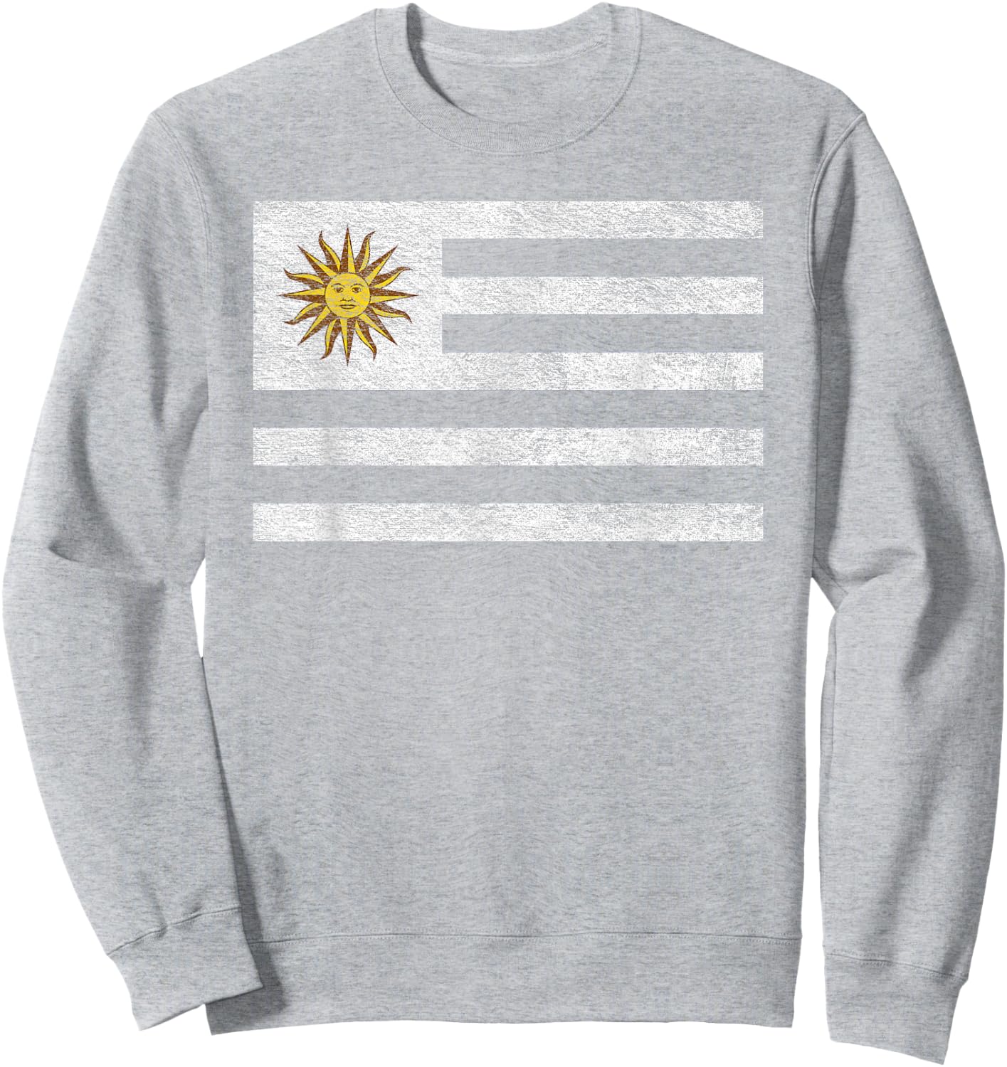 Uruguay National Flag Crest , blue Sweatshirt - Sweatshirt | Ash