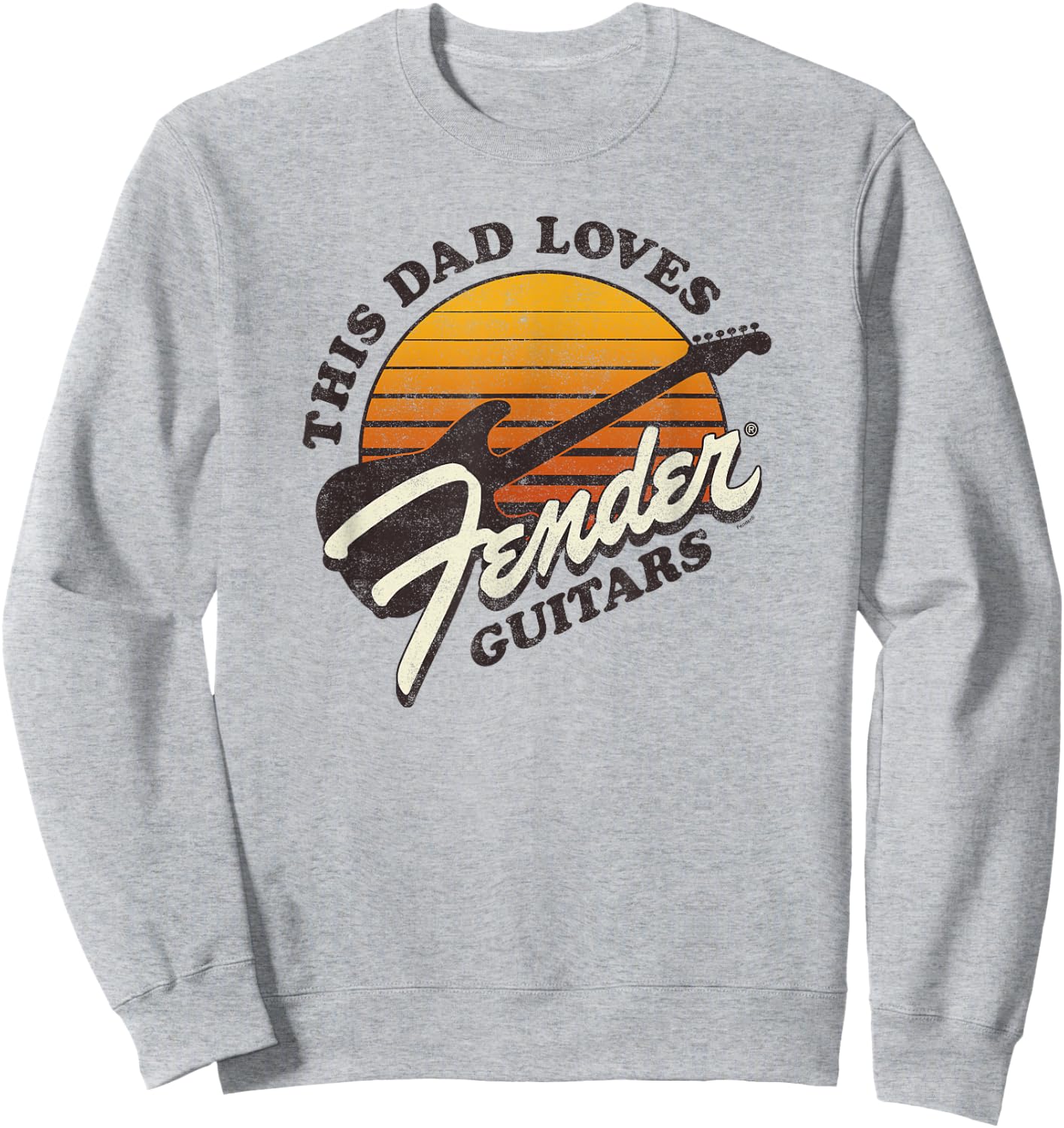 Fender Father's Day This Dad Loves Fender Guitars , gray, s Sweatshirt - Sweatshirt | Ash
