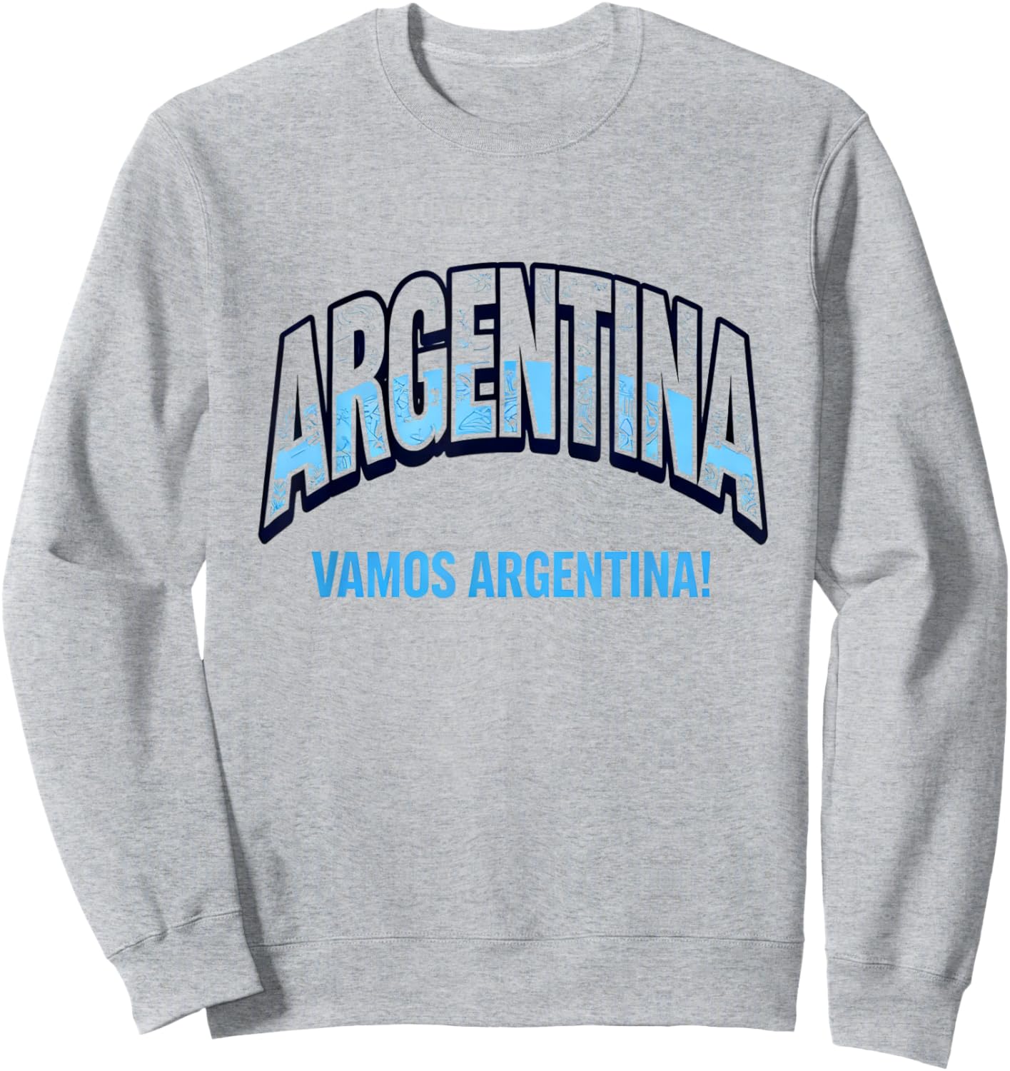 Soccer Fan Shirt 2026 Argentina Vamos Argentina Sweatshirt - Sweatshirt | Ash