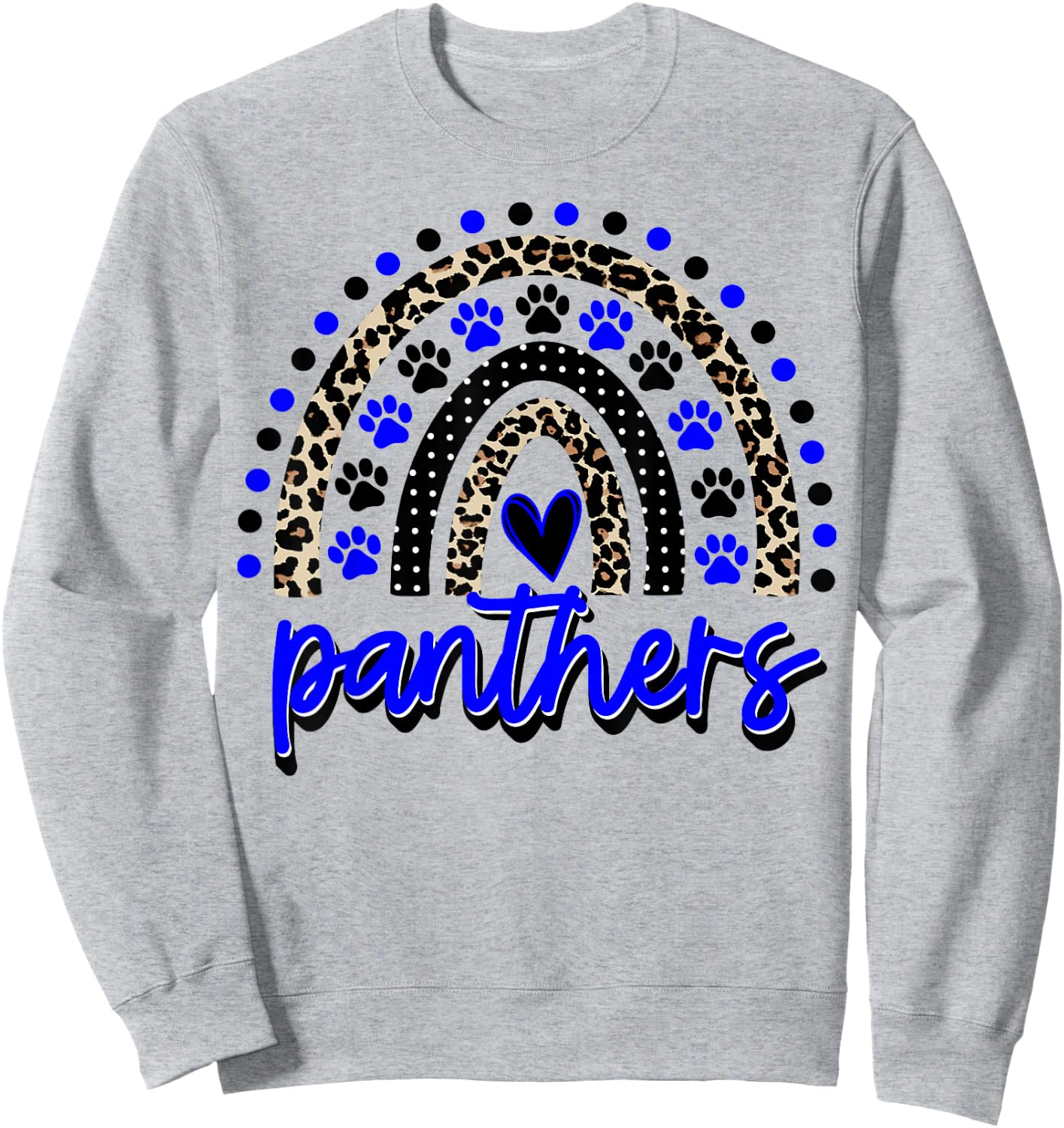 School Spirit Panthers Panther Pride Fan Team Spirit Wear Sweatshirt - Sweatshirt | Ash