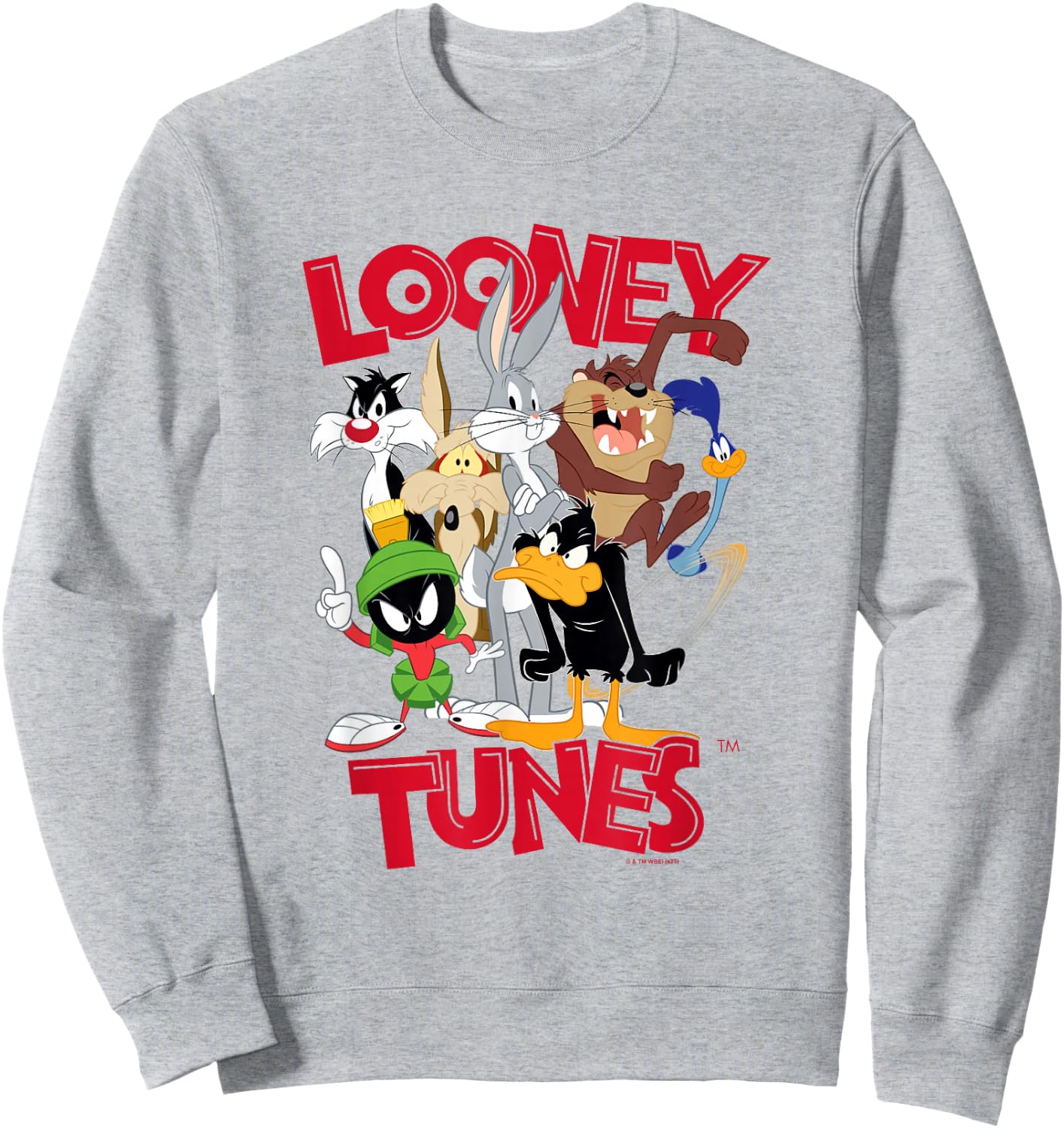 Looney Tunes Classic Characters Group Shot Poster Sweatshirt - Sweatshirt | Ash