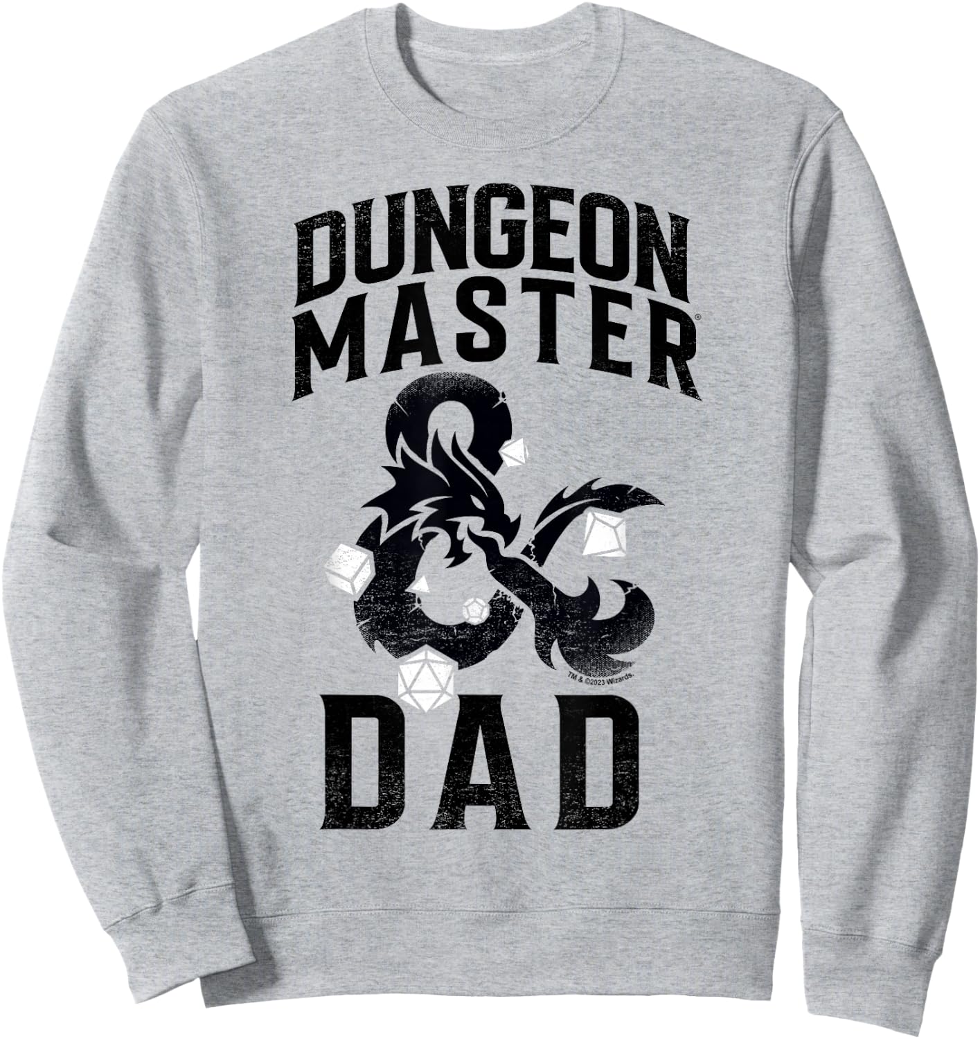 Dungeons & Dragons Father's Day Daddy Dungeon Master Sweatshirt - Sweatshirt | Ash