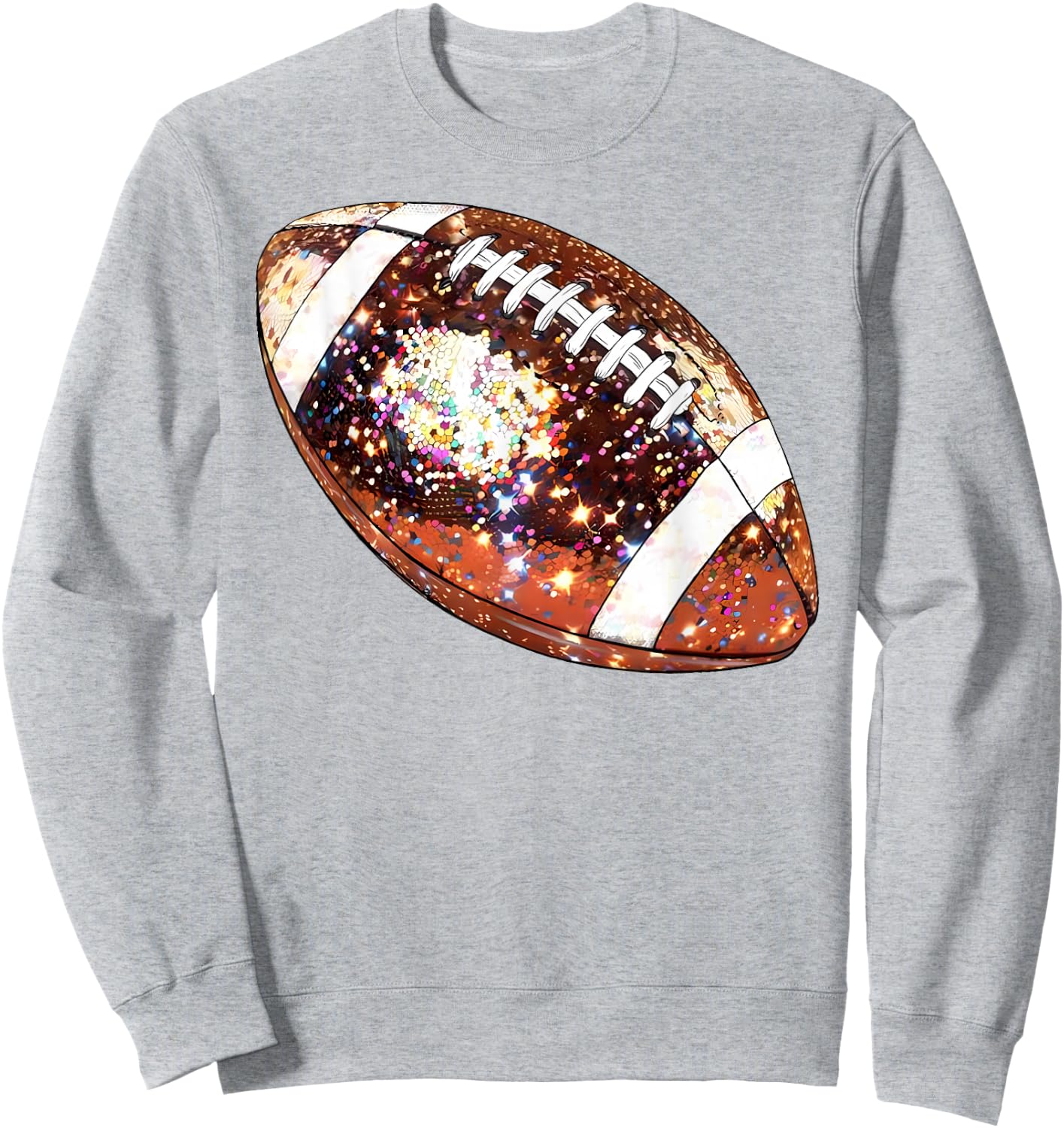 Football Disco Football Season Game Day Football Mom Sister Sweatshirt - Sweatshirt | Ash