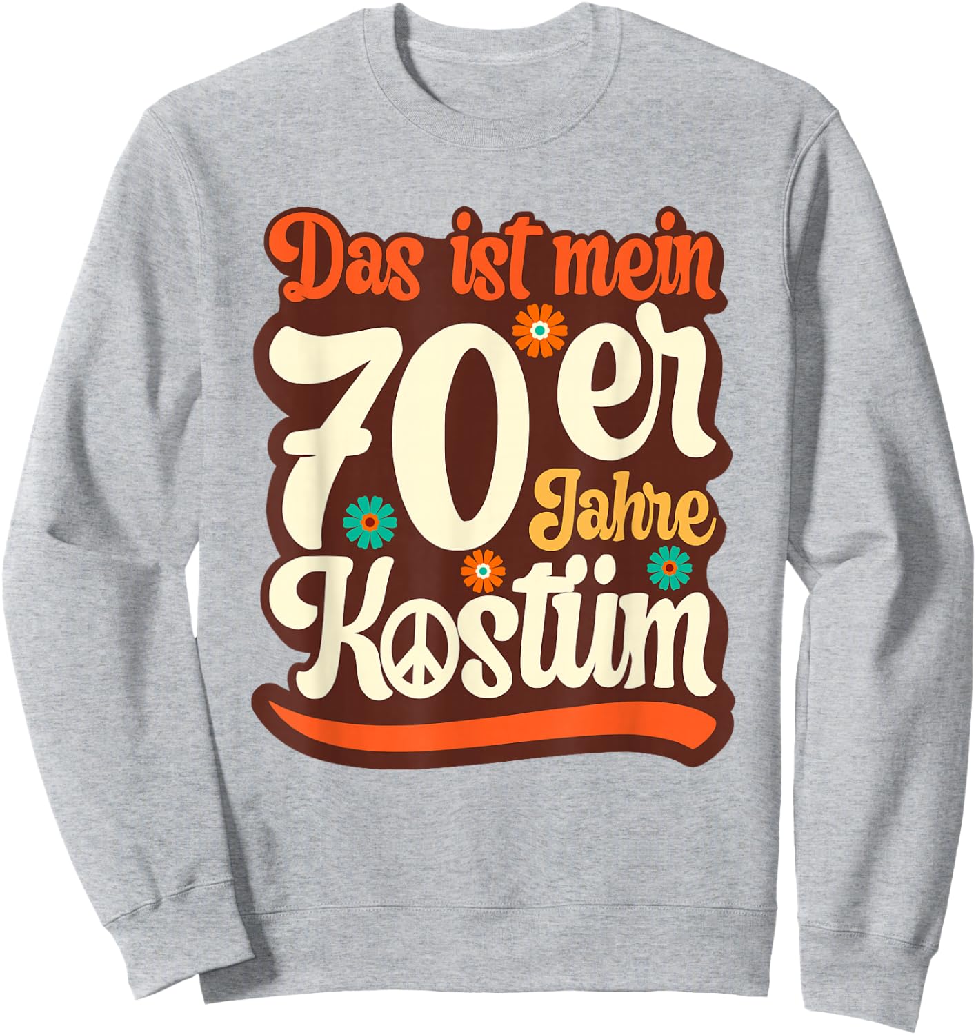 Das ist mein 70s Costume Outfit Party Women's & Men's , orange Sweatshirt - Sweatshirt | Ash