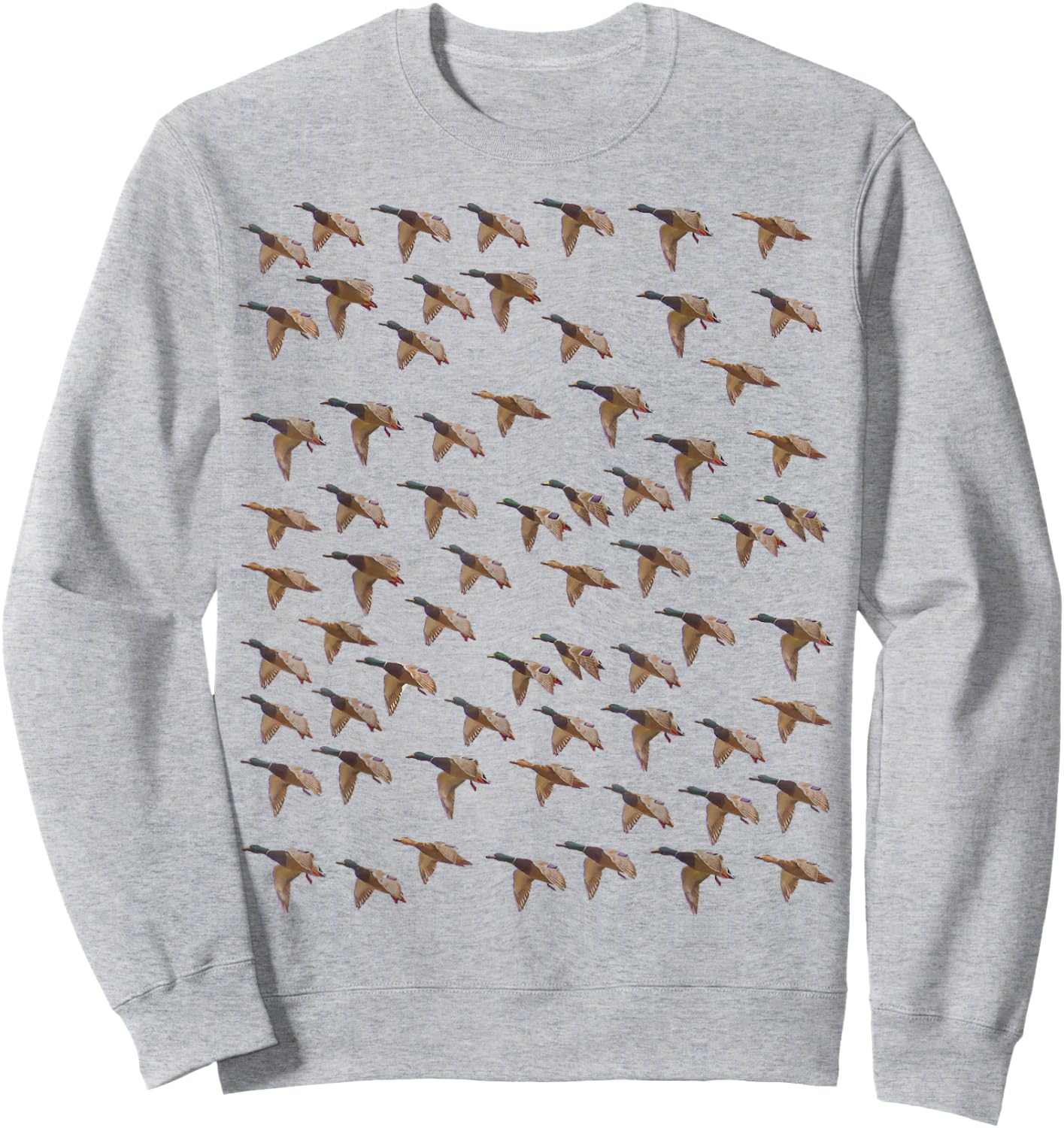 Big Group - Duck Hunting Shirt by Committed Waterfowl Sweatshirt - Sweatshirt | Ash