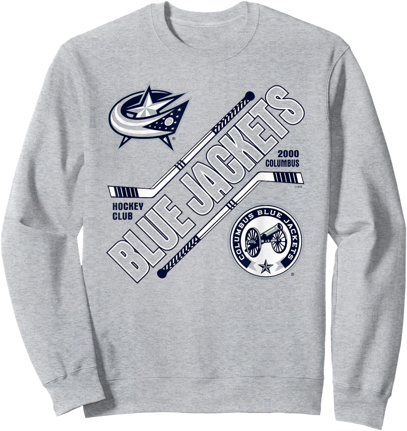 Columbus Blue Jackets Force Red Officially Licensed Sweatshirt - Sweatshirt | Ash