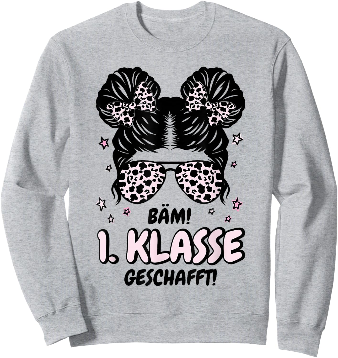 Bäm 1. Klasse Geschafft 2026 Abschluss 1. Klasse Sweatshirt - Sweatshirt | Ash