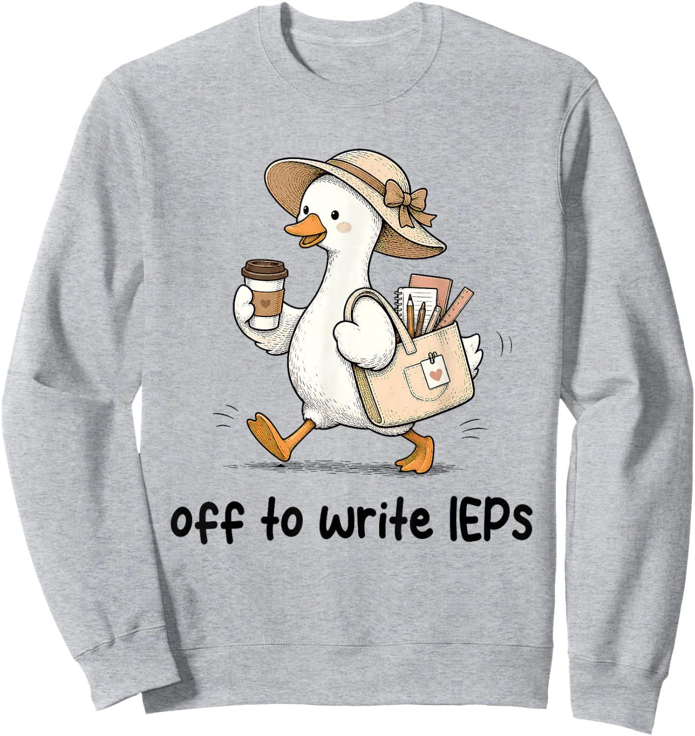 Funny Goose Special Education SPED Teacher Back to School Sweatshirt - Sweatshirt | Ash