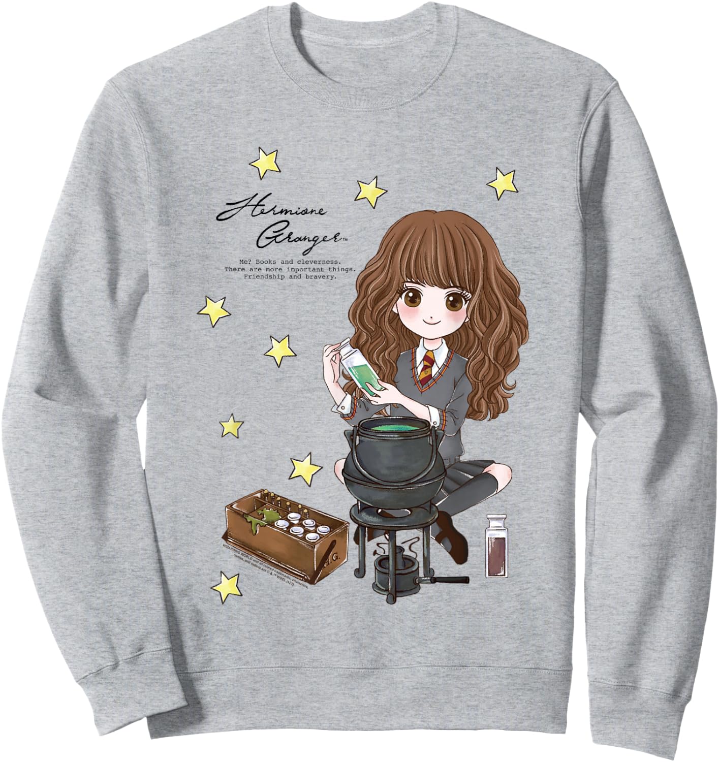 Harry Potter Hermione Granger Quote and Stars Sweatshirt - Sweatshirt | Ash