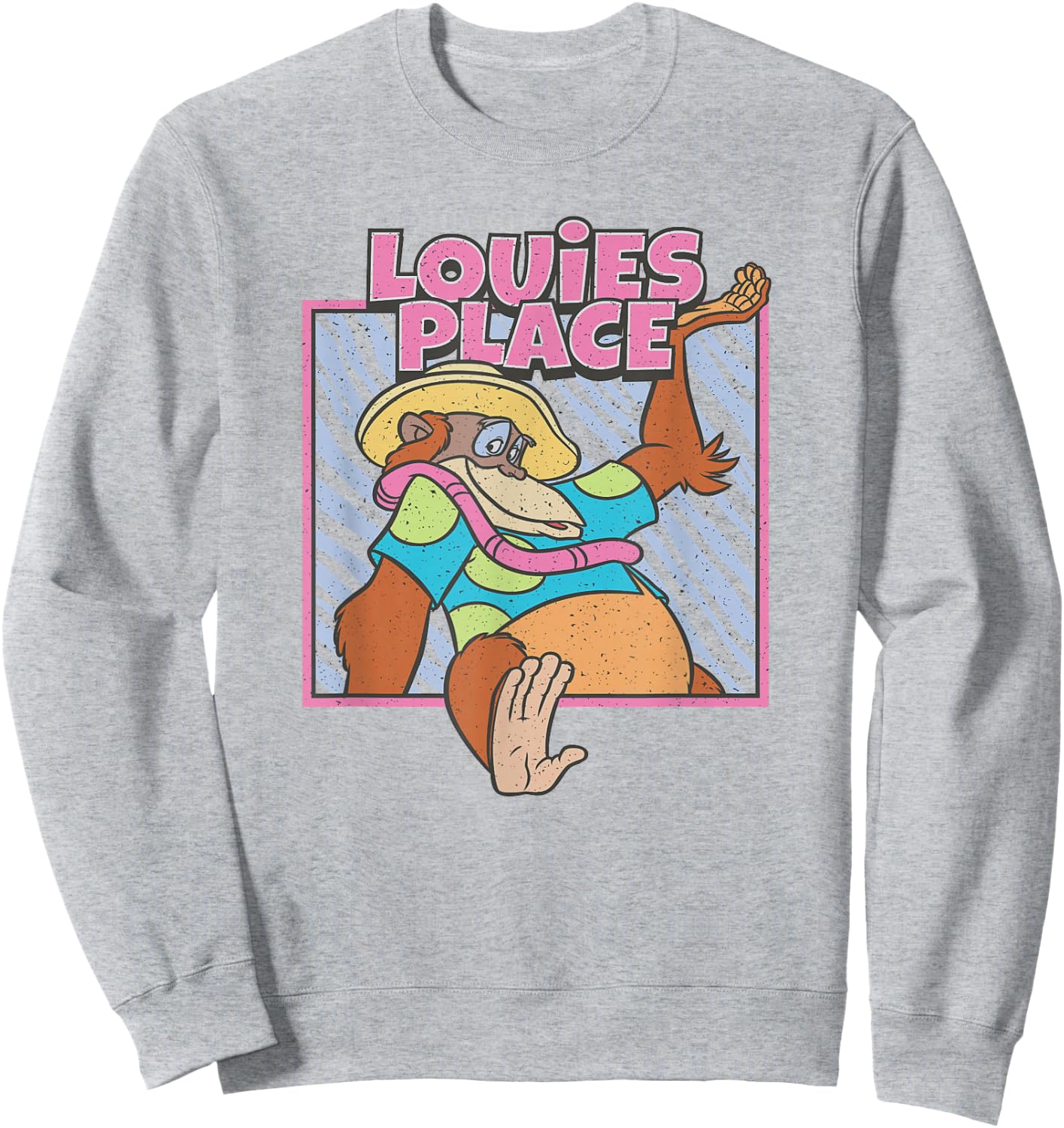 Disney The Jungle Book King Louie's Place Poster Sweatshirt - Sweatshirt | Ash
