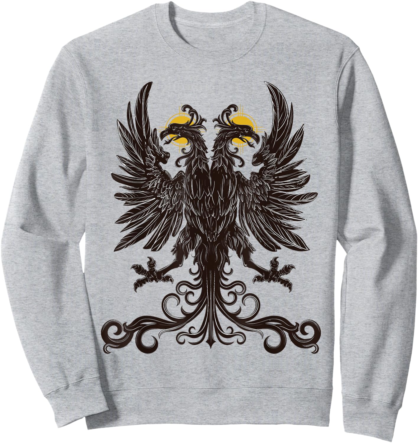 Holy Roman Empire double-headed eagle Sweatshirt - Sweatshirt | Ash